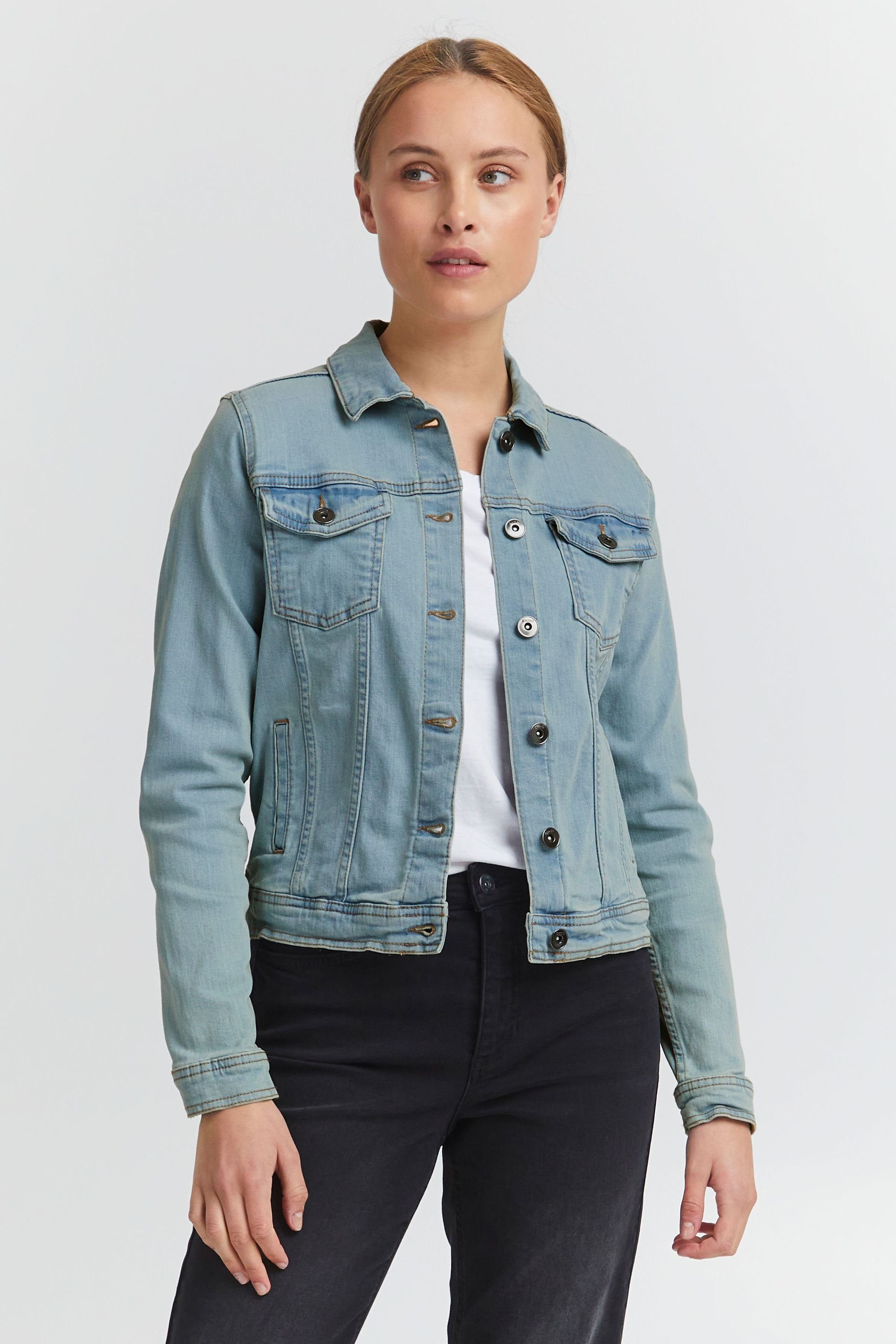 OXMO Jeansjacke OXFria - Jacket Cas - 21950019-ME Light Blue Denim (201488)