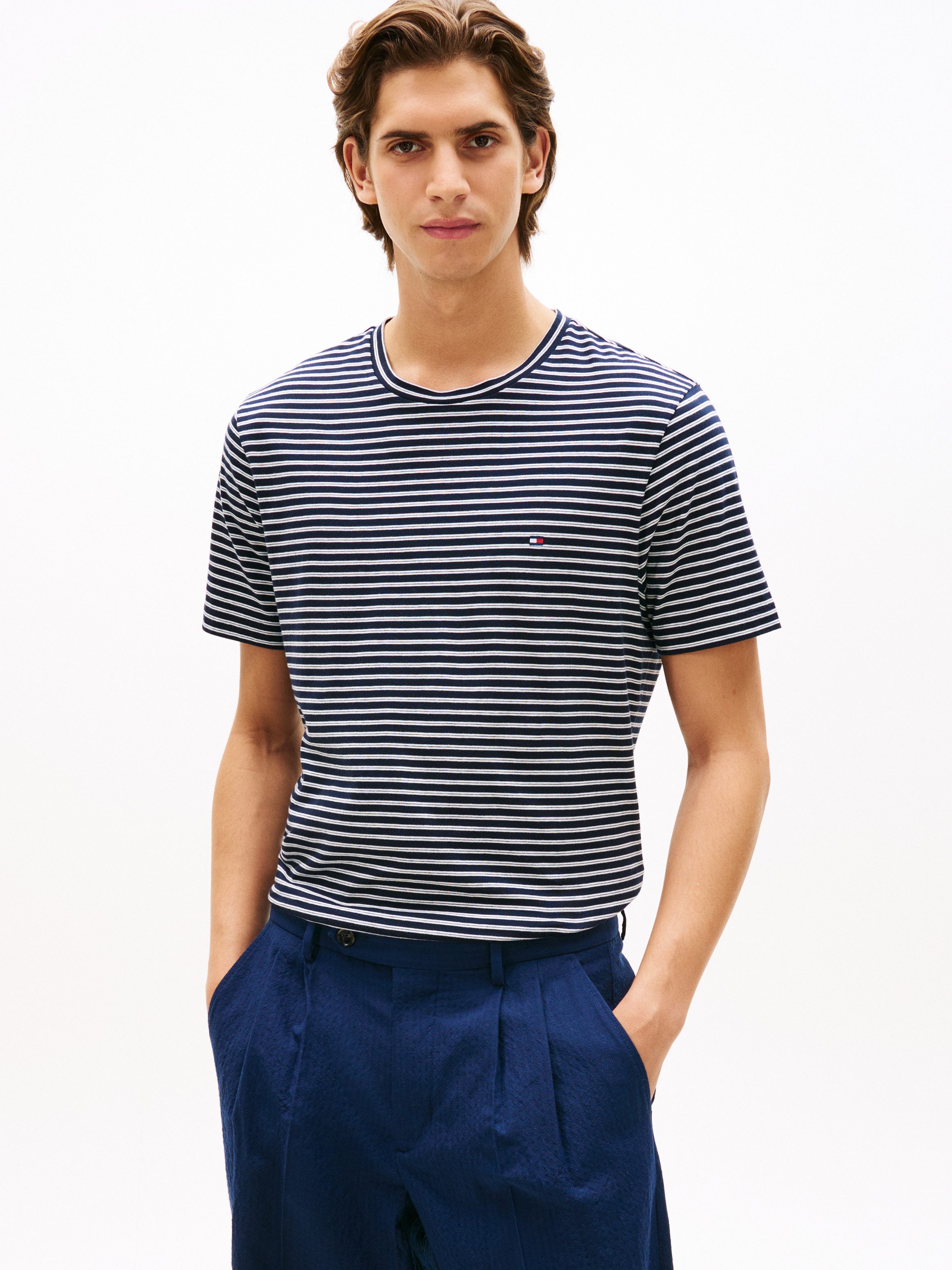 Tommy Hilfiger T-Shirt SEASONAL STRIPE Regular fit, gestreift, Rundhals günstig online kaufen