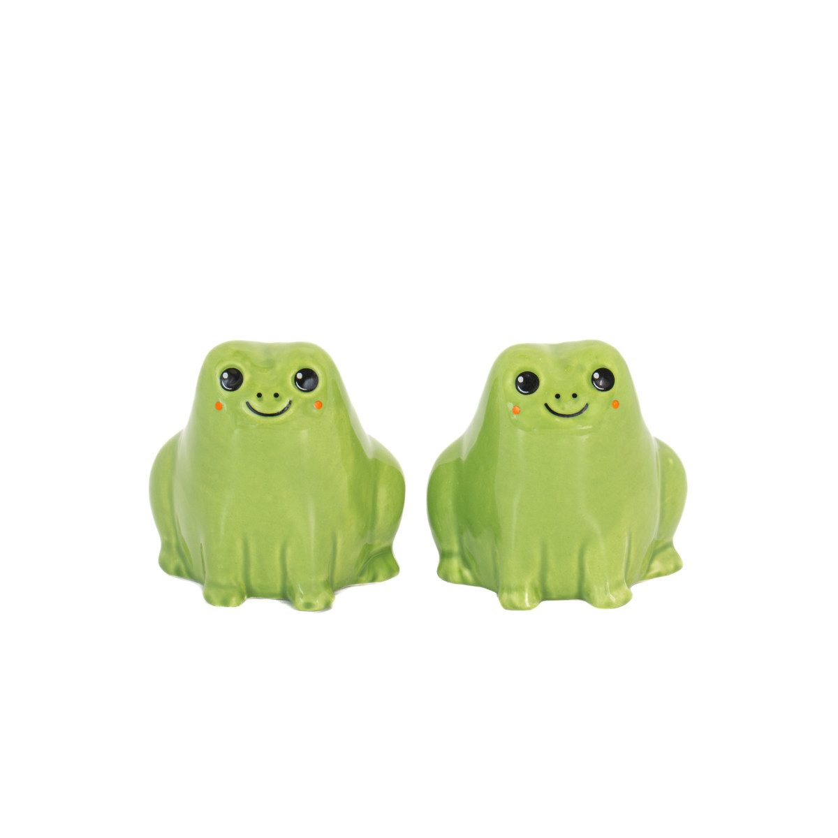 Sass & Belle Salz- / Pfefferstreuer Frosch, (Set, 2-tlg), Dolomit, Streuergröße ca. 6 x 5,5 x 6 cm