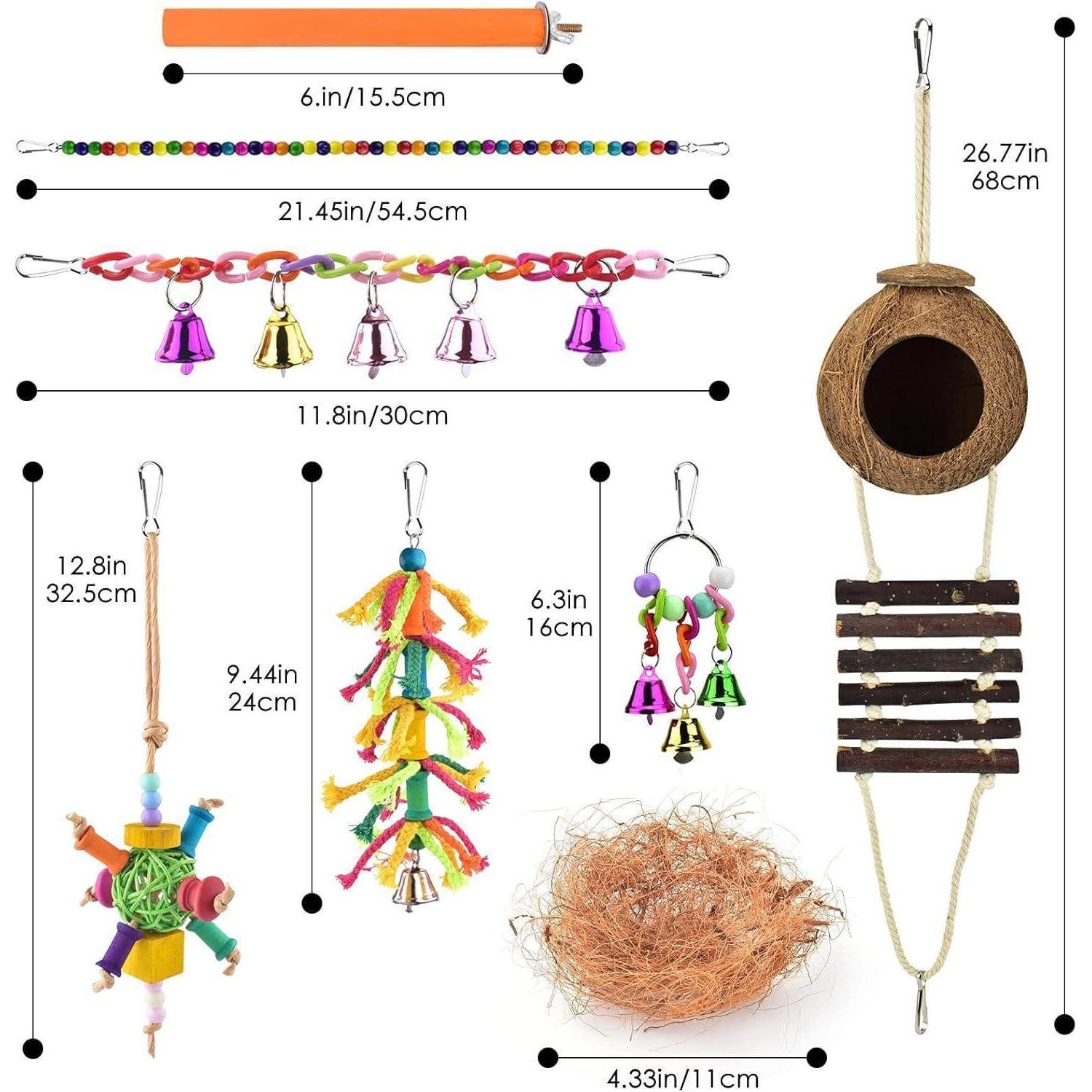 LuxusKollektion Vogelkäfig Vogelspielzeug Wellensittich Hängematte Holz günstig online kaufen