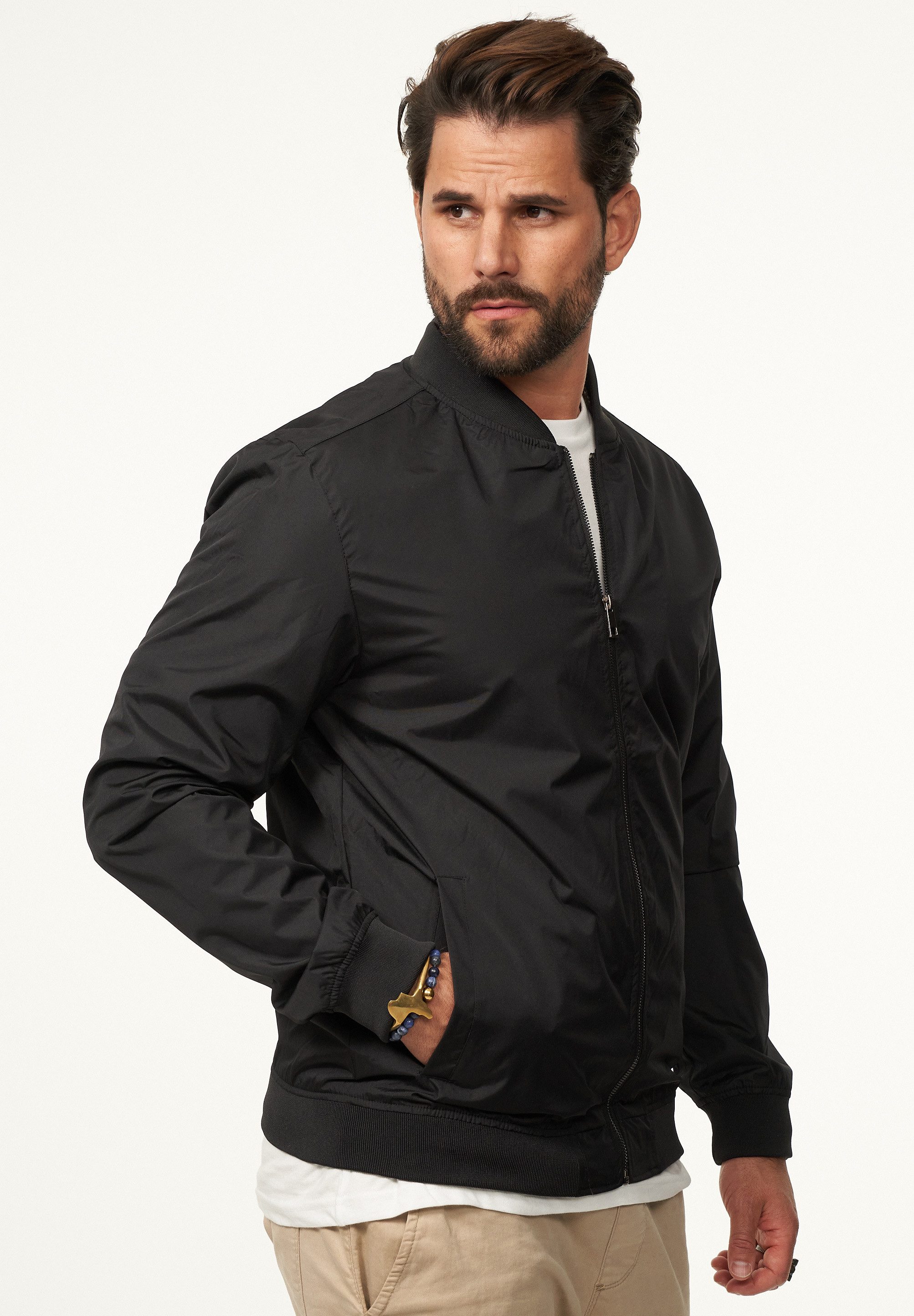 DAILY COTTON Blouson mit Baseball-Kragen Herren Blousonjacke leichte Bomberjacke Übergangsjacke – Bild 4 von 5