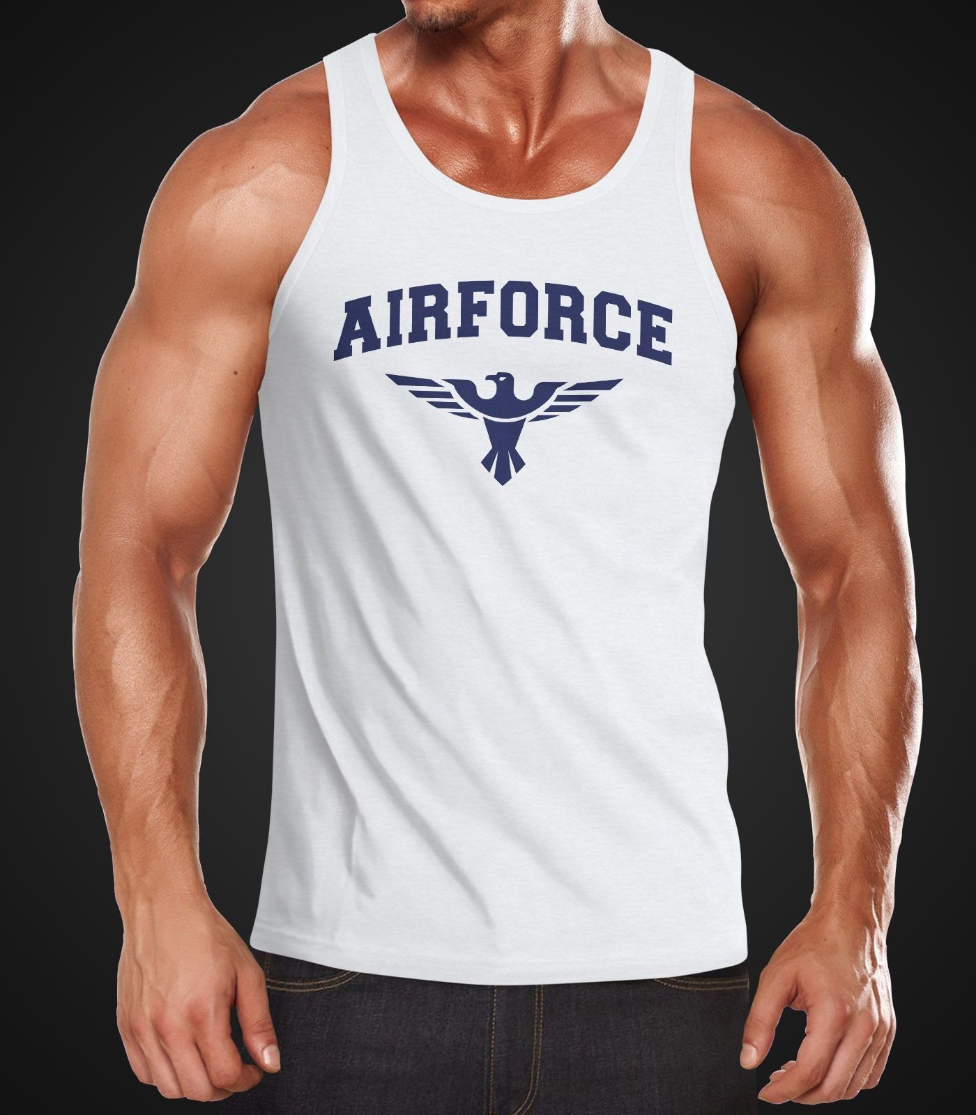 Neverless Tanktop Herren Tank-Top Airforce US günstig online kaufen