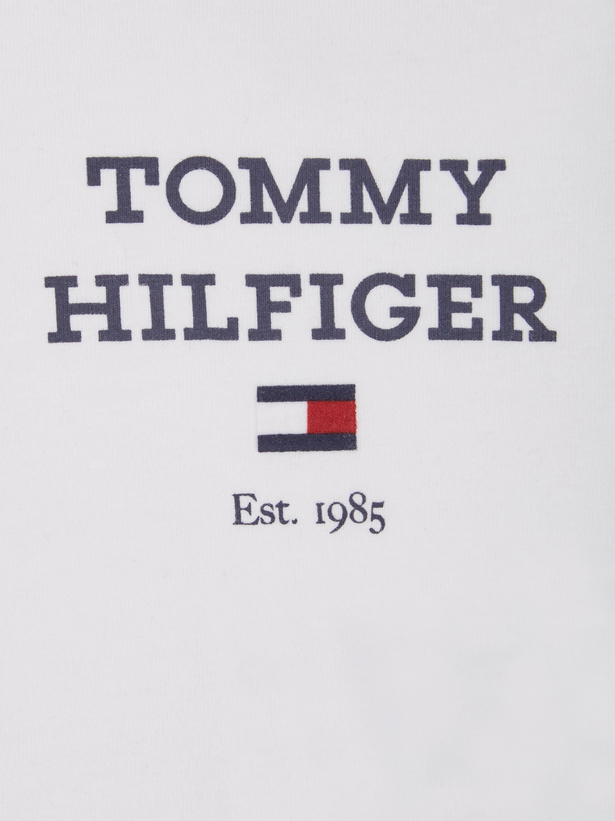 Tommy Hilfiger Overall BABY BODY LOGO L/S Logoschriftzug TH White mit