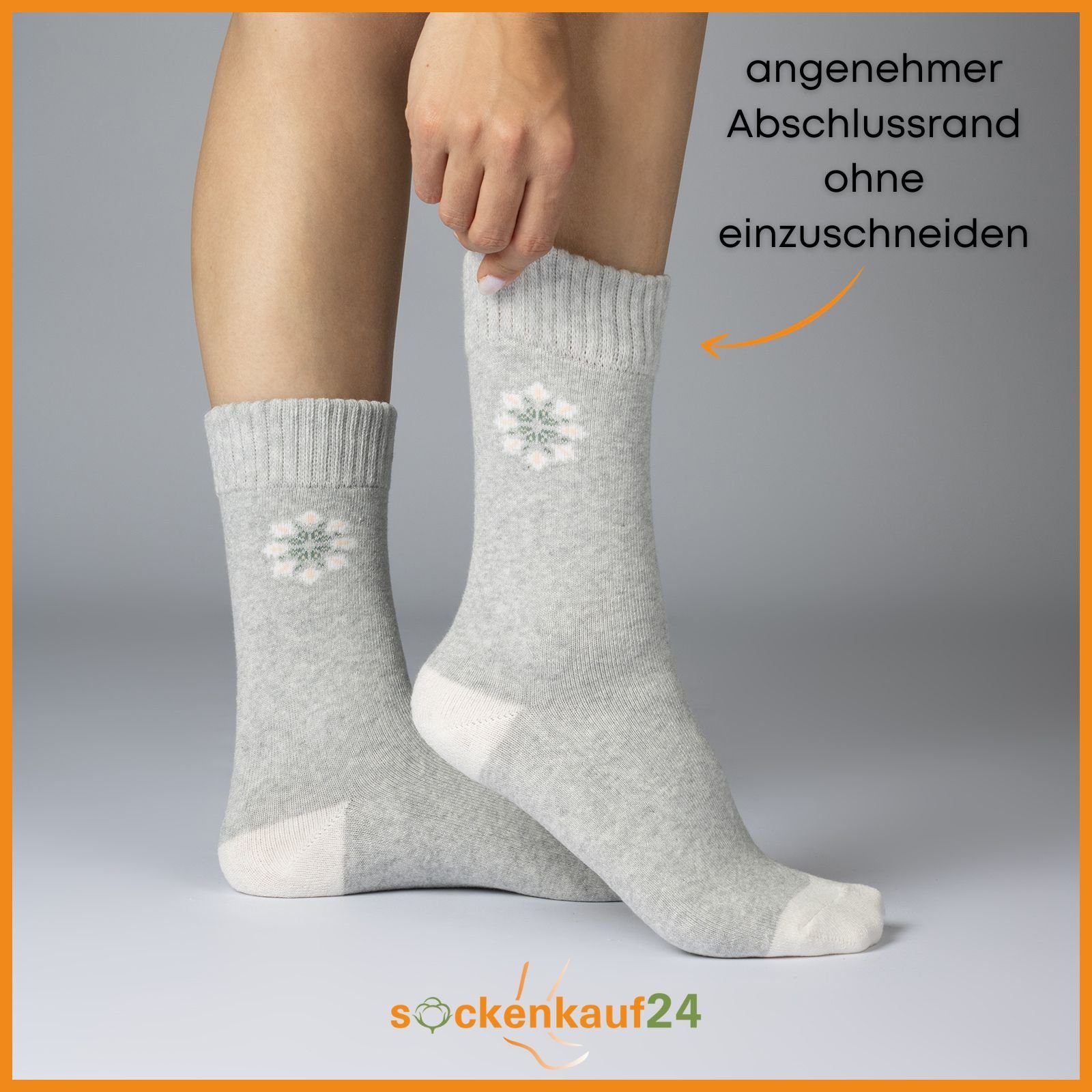 Wintersocken 12 Damensocken sockenkauf24 oder (6-Paar) Thermosocken 38205 mit Innenfrottee WP Damen 6 Paar