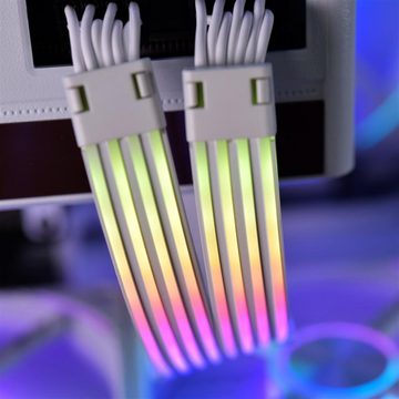 Lian Li Strimer Plus V2 8-Pin RGB VGA-Kabel Computer-Kabel, 8-Pin-PCIe-Verlängerungskabel