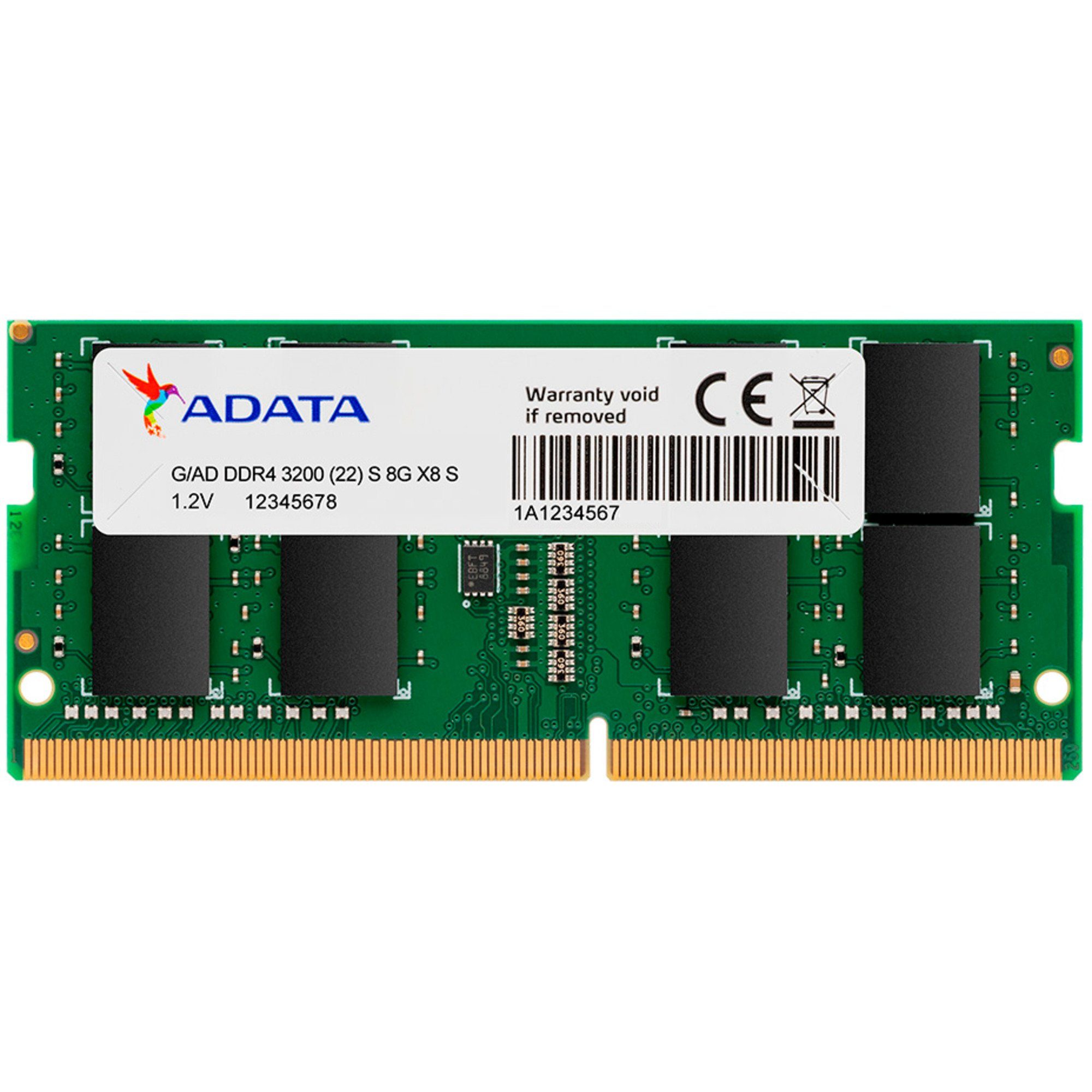 ADATA ADATA SO-DIMM 8 GB DDR4-3200, Arbeitsspeicher Arbeitsspeicher