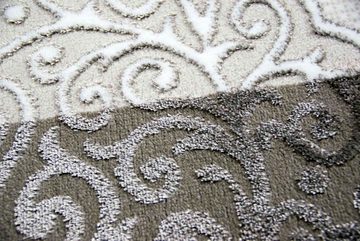 Teppich Designer Teppich Wohnzimmerteppich Ornamente barock creme grau, Carpetia, rechteckig, Höhe: 13 mm