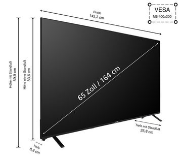 Telefunken XU65TO750S LCD-LED Fernseher (164 cm/65 Zoll, 4K Ultra HD, TiVo Smart TV, TiVo Smart TV, HDR Dolby Vision, Dolby Atmos, HD+, Triple-Tuner)