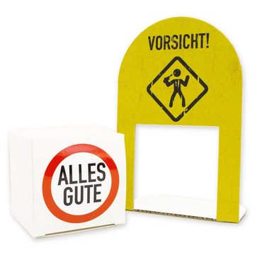 itenga Geschenkbox itenga Geldgeschenkverpackung Geburtstag Hinweisschild mit Stickerboge