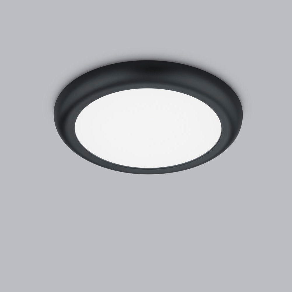 click-licht LED Einbauleuchte LED Ein- und Aufbauleuchte Bis in Schwarz-matt 18W 1650lm IP54, keine Angabe, Leuchtmittel enthalten: Ja, fest verbaut, LED, warmweiss, Einbaustrahler, Einbauleuchte