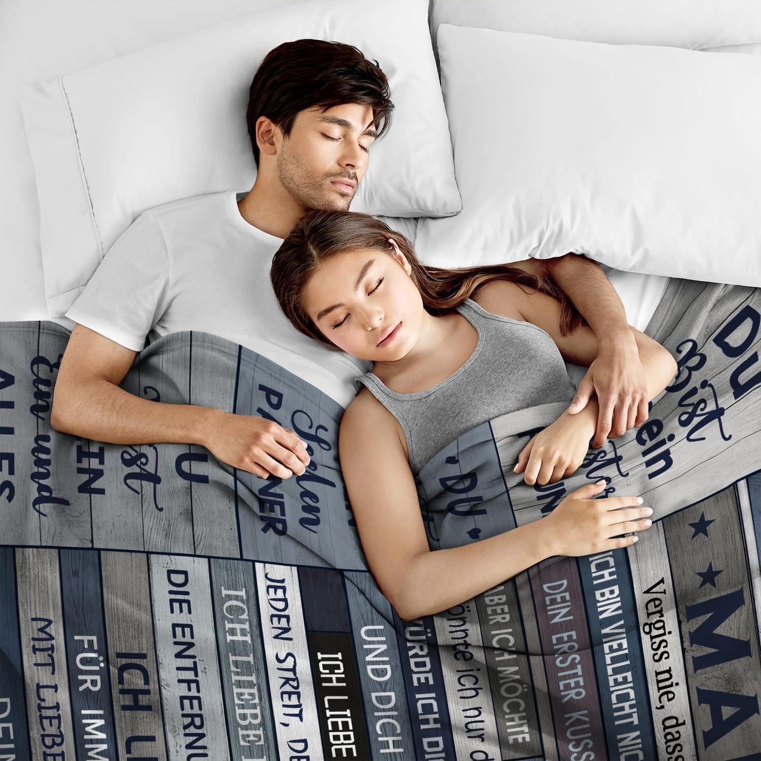 LuxusKollektion Badaccessoire-Set Decke Ich liebe dich Geschenk Ehemann Valentinstag 130X150CM Mann – Bild 3 von 5