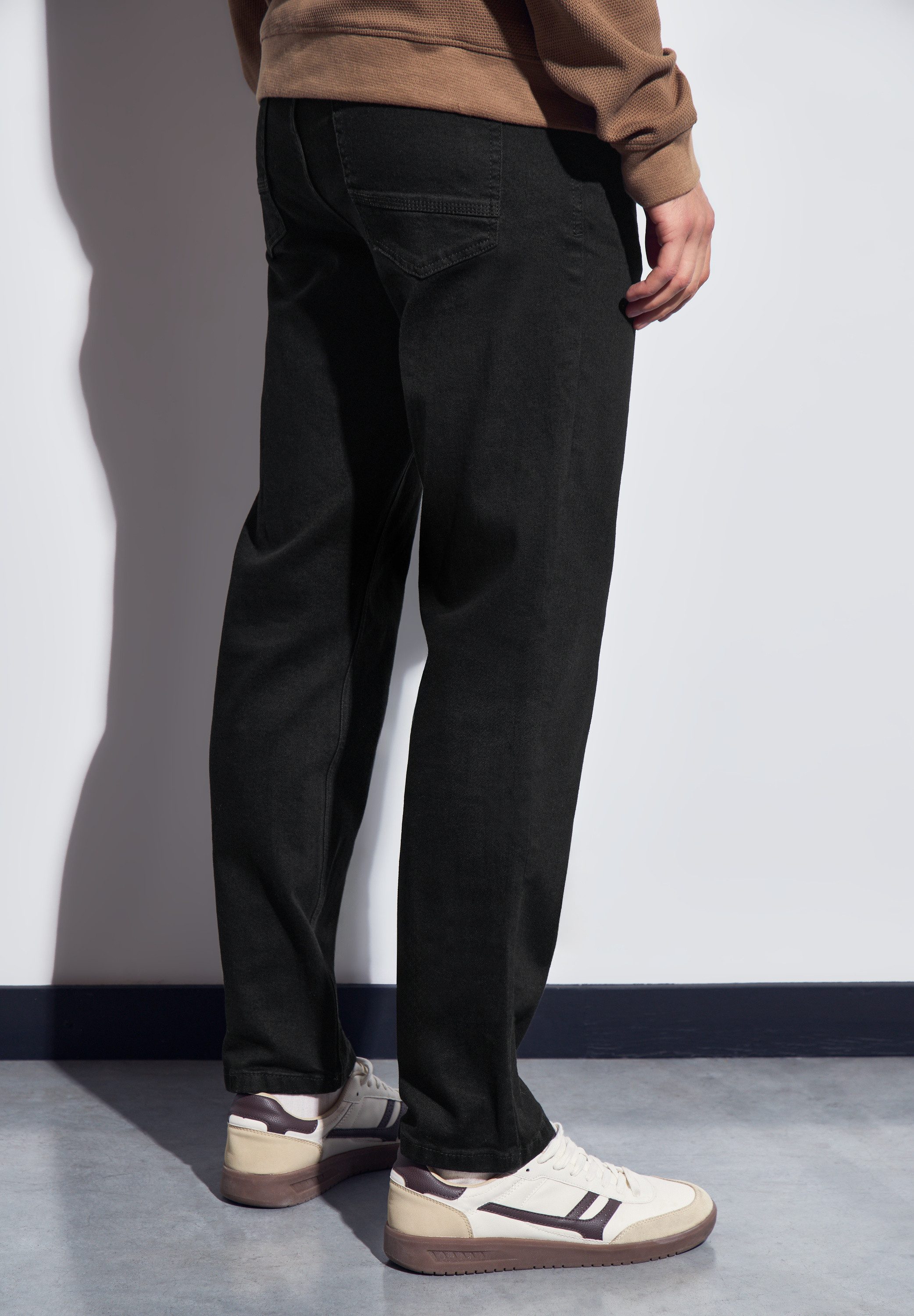 STREET ONE MEN Regular-fit-Jeans aus Baumwolle mit Stretchanteil