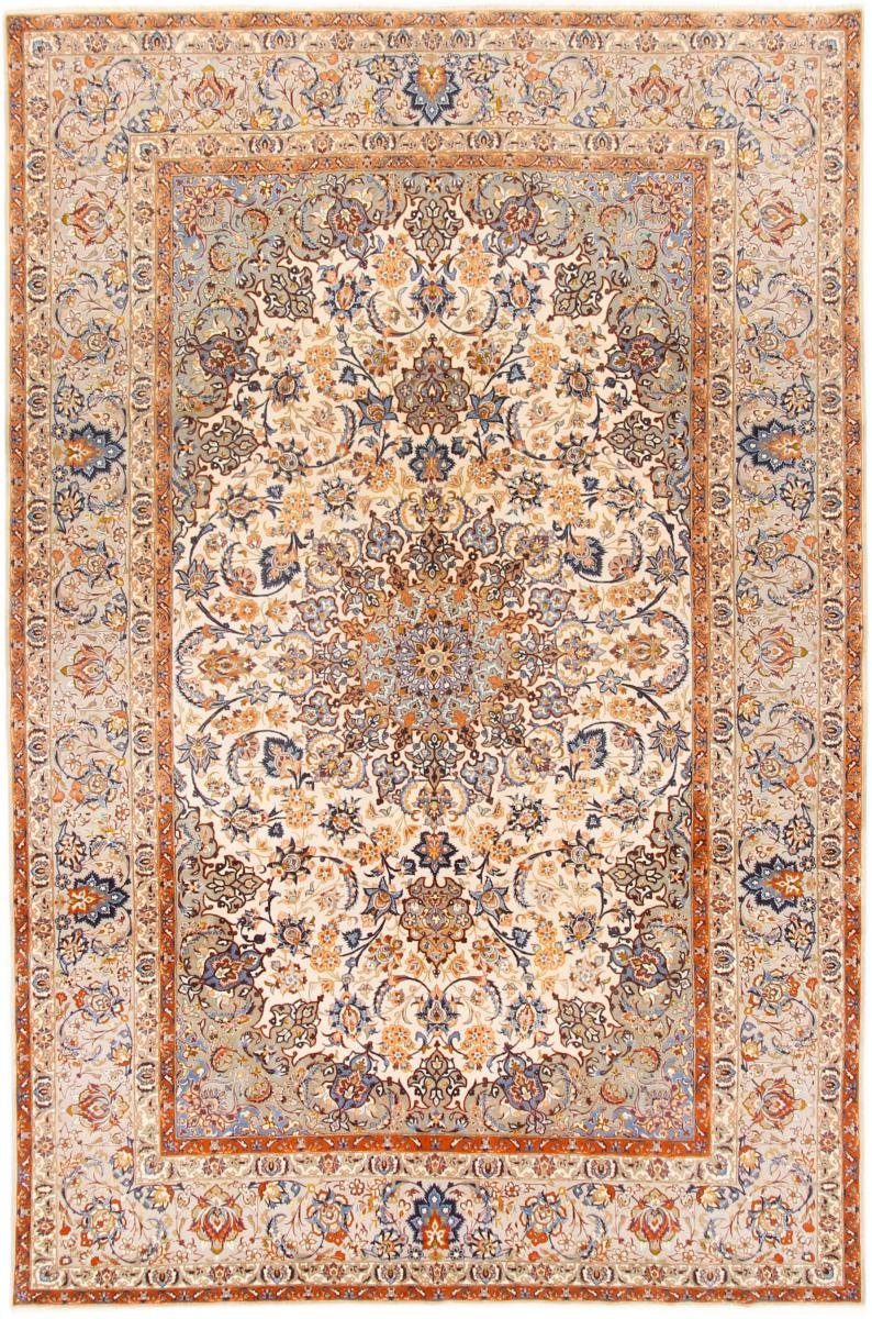 Orientteppich Isfahan 198x299 Handgeknüpfter Orientteppich / Perserteppich, Nain Trading, rechteckig, Höhe: 6 mm