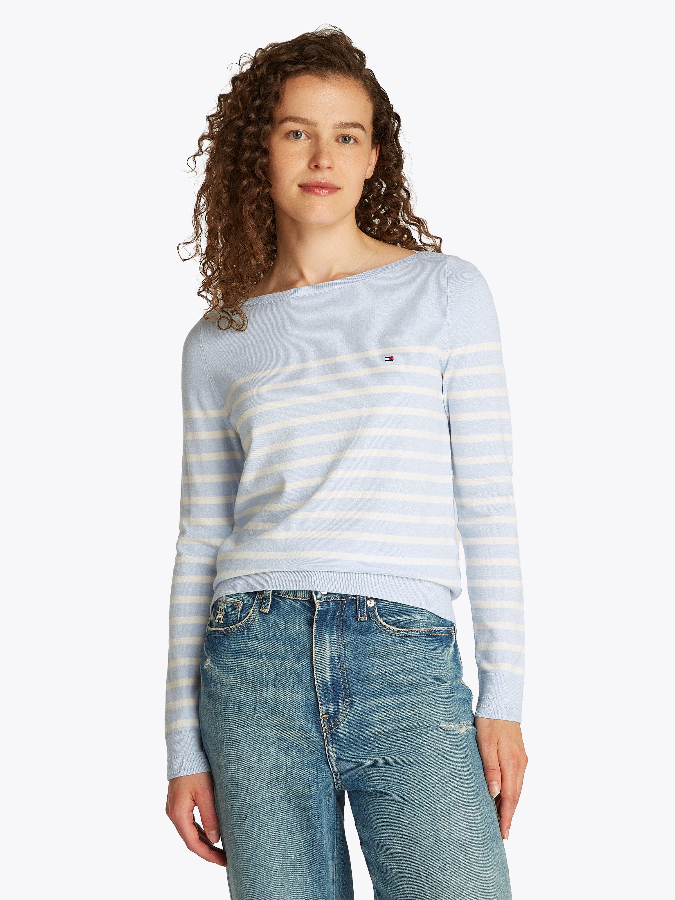 Tommy Hilfiger Strickpullover CO JERSEY STITCH günstig online kaufen