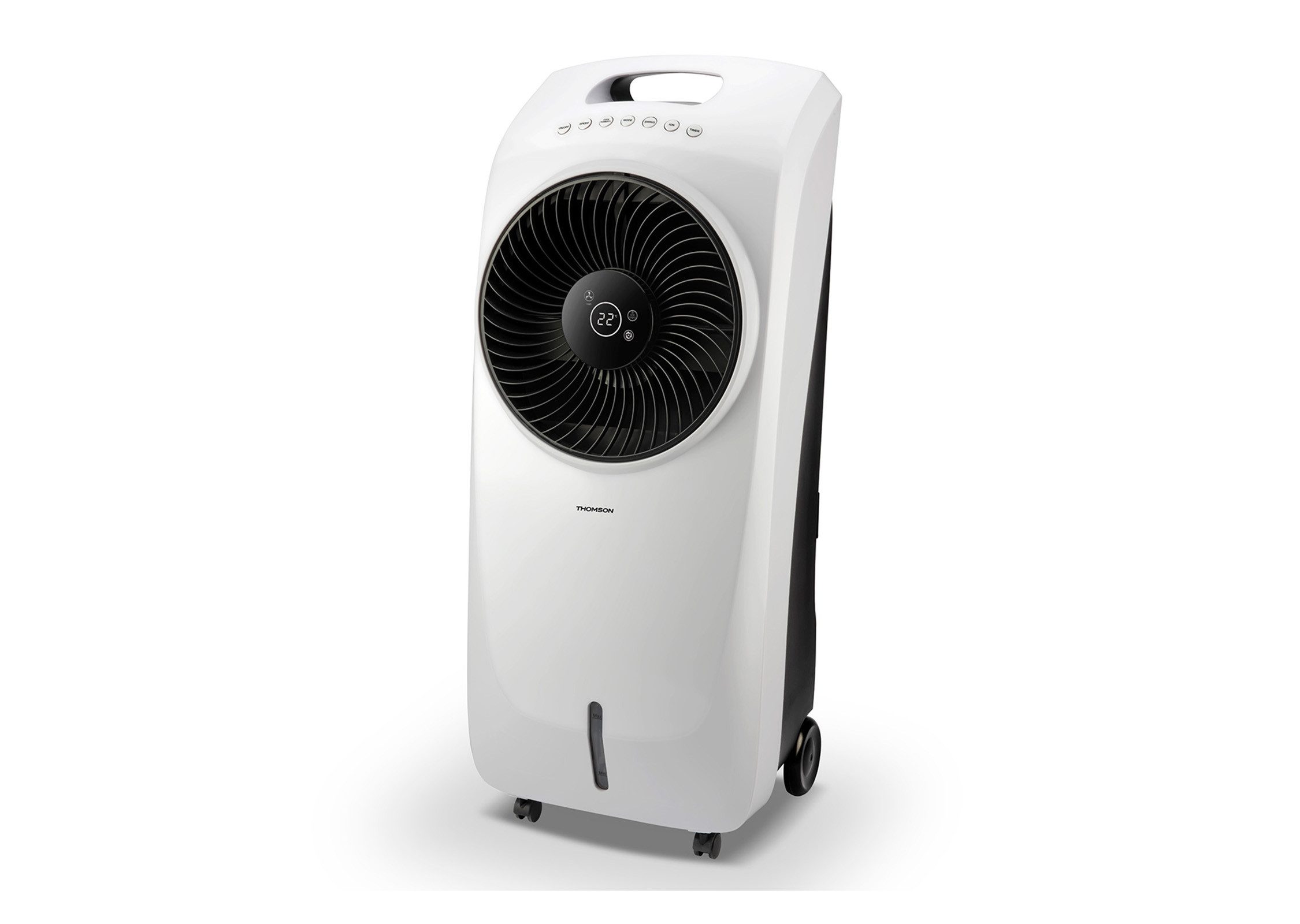 Thomson Turmventilator Evo Electronic 3 in 1, Luftkühler, Ventilator, Luftbefeuchter, 95 Watt