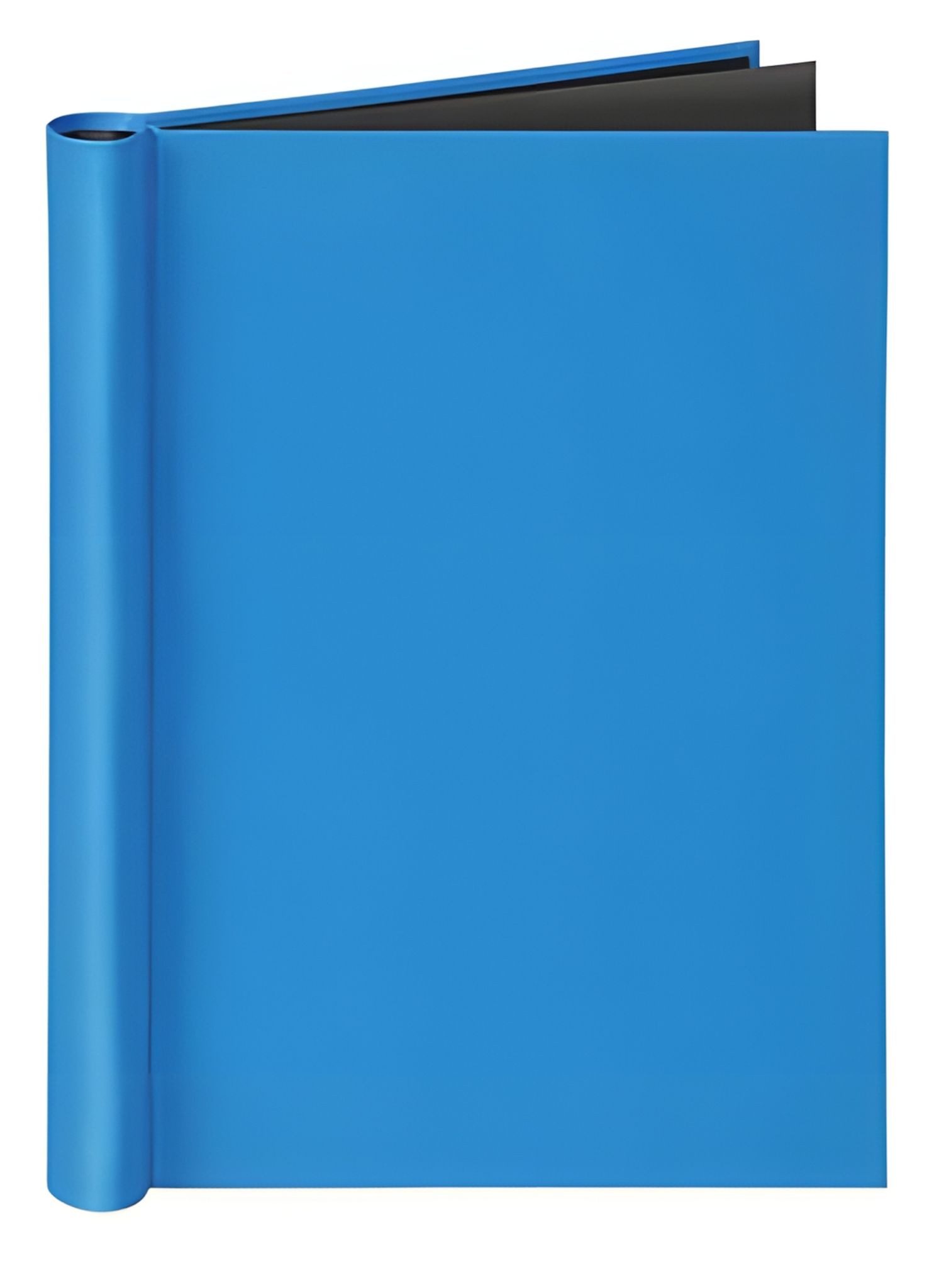 VELOFLEX Hefter VeloflexKlemmbinder A4 VELOCOLOR blau mit schwarzem Innenspiegel
