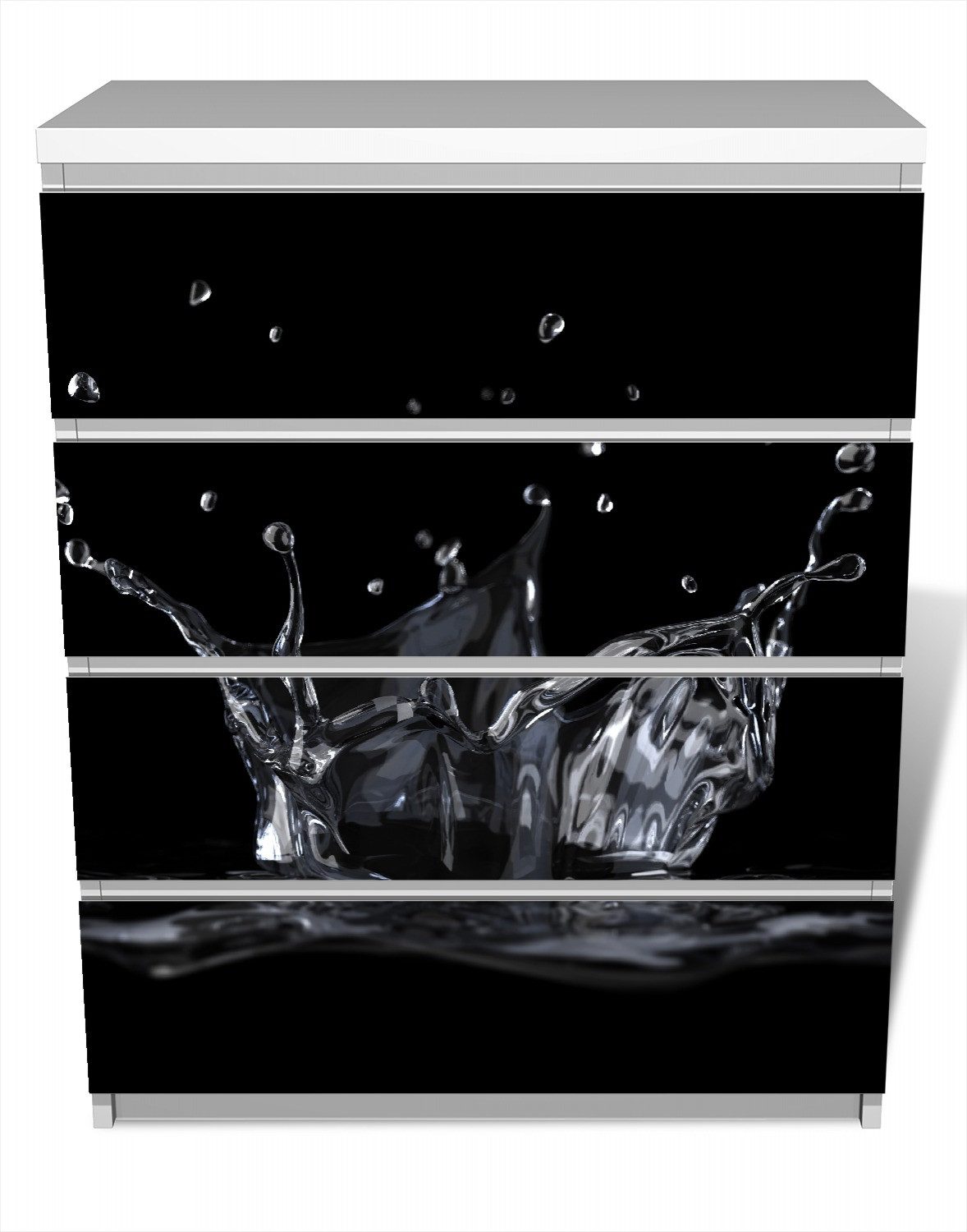 Wallario Möbelfolie Aufspritzendes Wasser