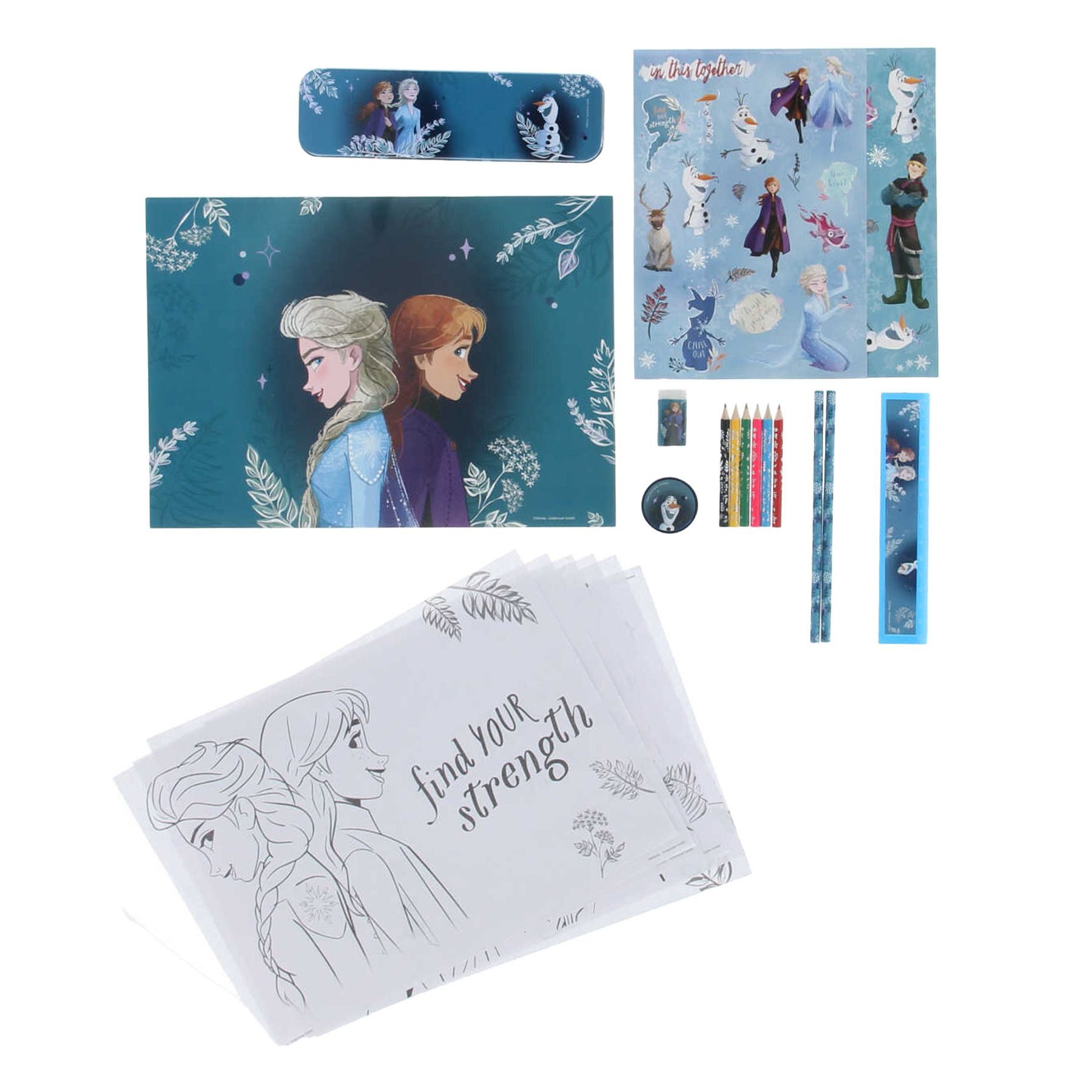 Disney Frozen Kinderfarbe Malset für Unterwegs - Kreativpaket für Kinder
