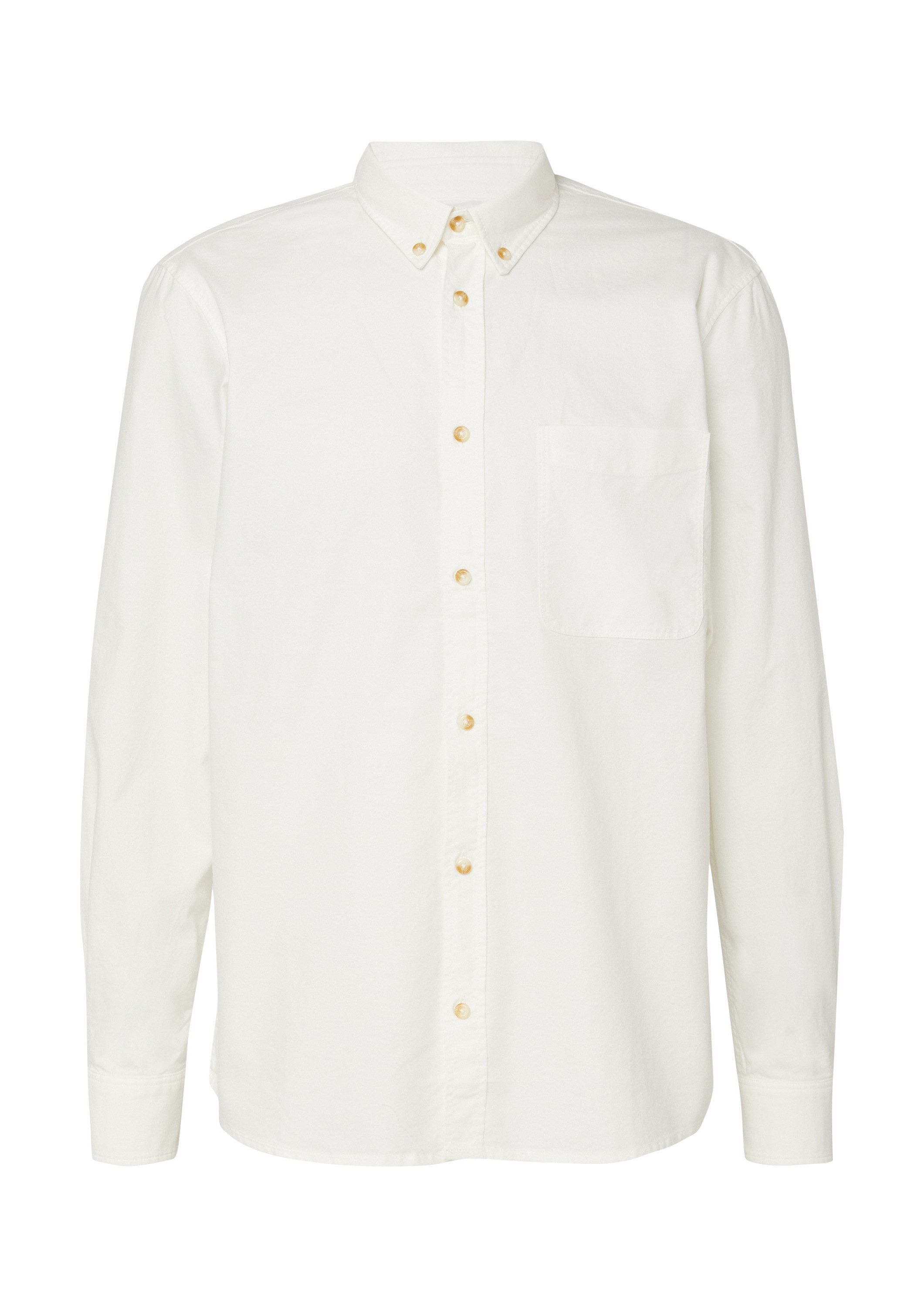 s.Oliver Langarmhemd Hemd Regular Fit: Langarmhemd mit Garment Dye und Button-Down-Kragen
