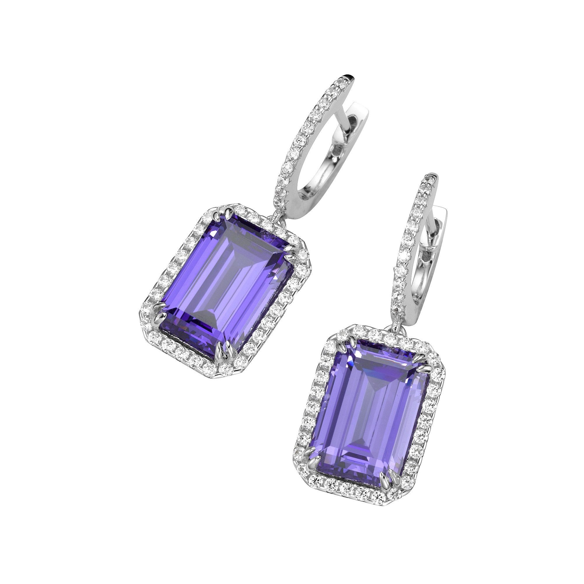 GIORGIO MARTELLO MILANO Paar Creolen mit Ziersteinen, Silber 925