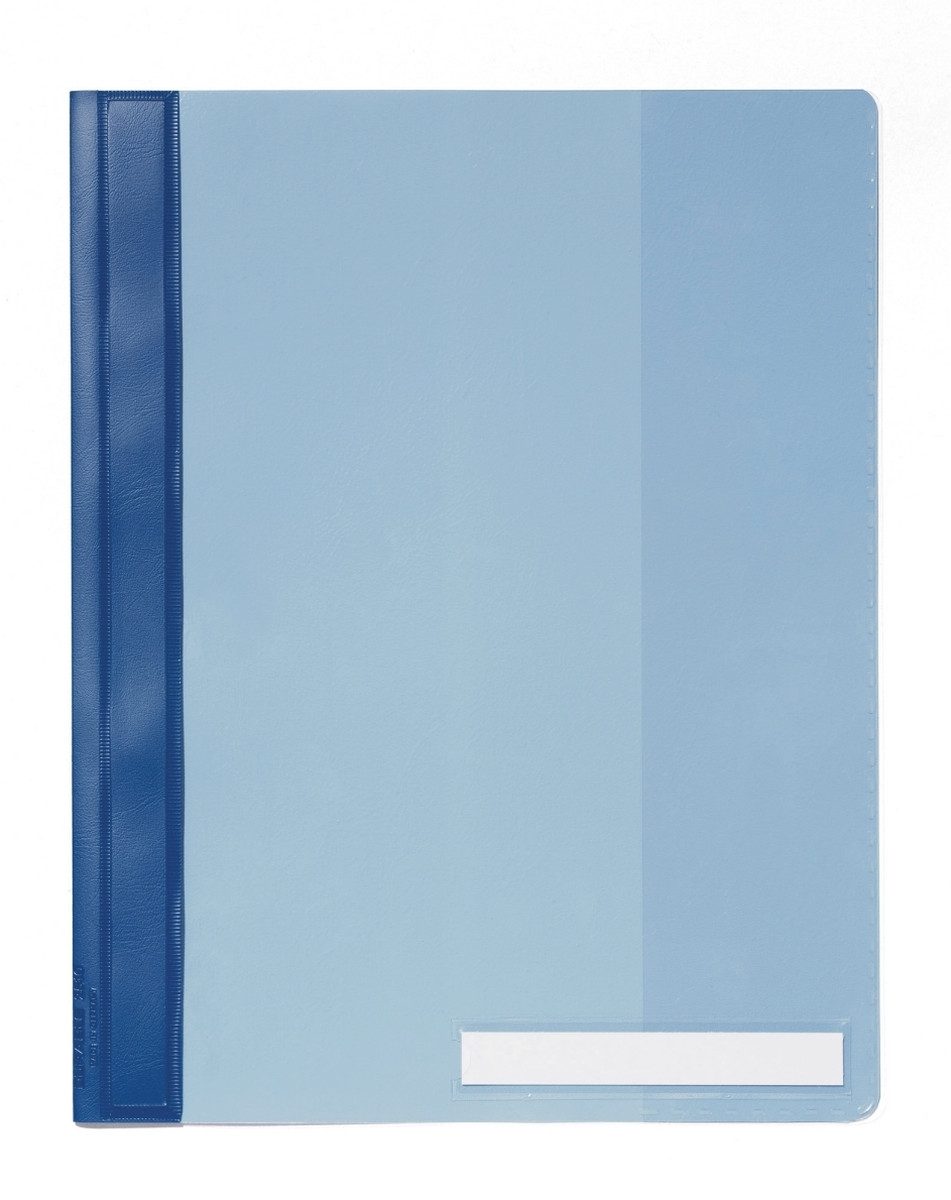 DURABLE Hefter Sichthefter A4+ Kunststoff blau
