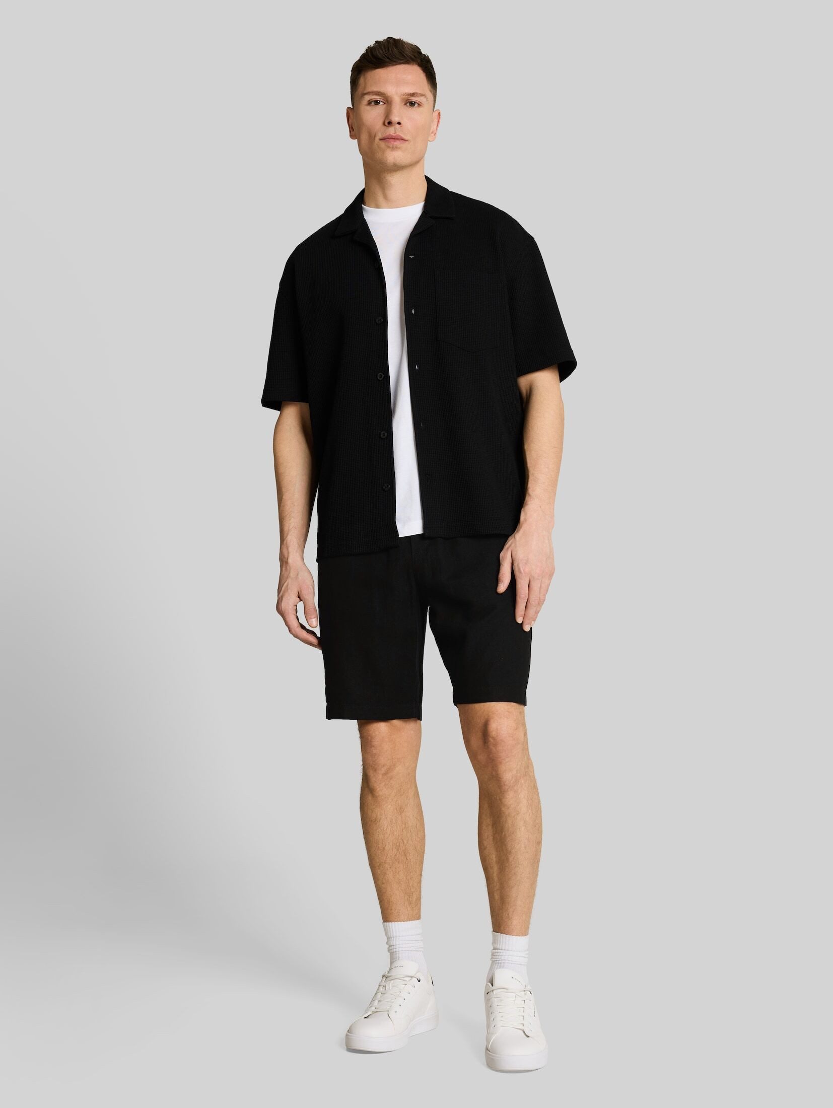 TOM TAILOR Denim Shorts Hosen & Chino TTRELAXED Shorts mit Leinenanteil