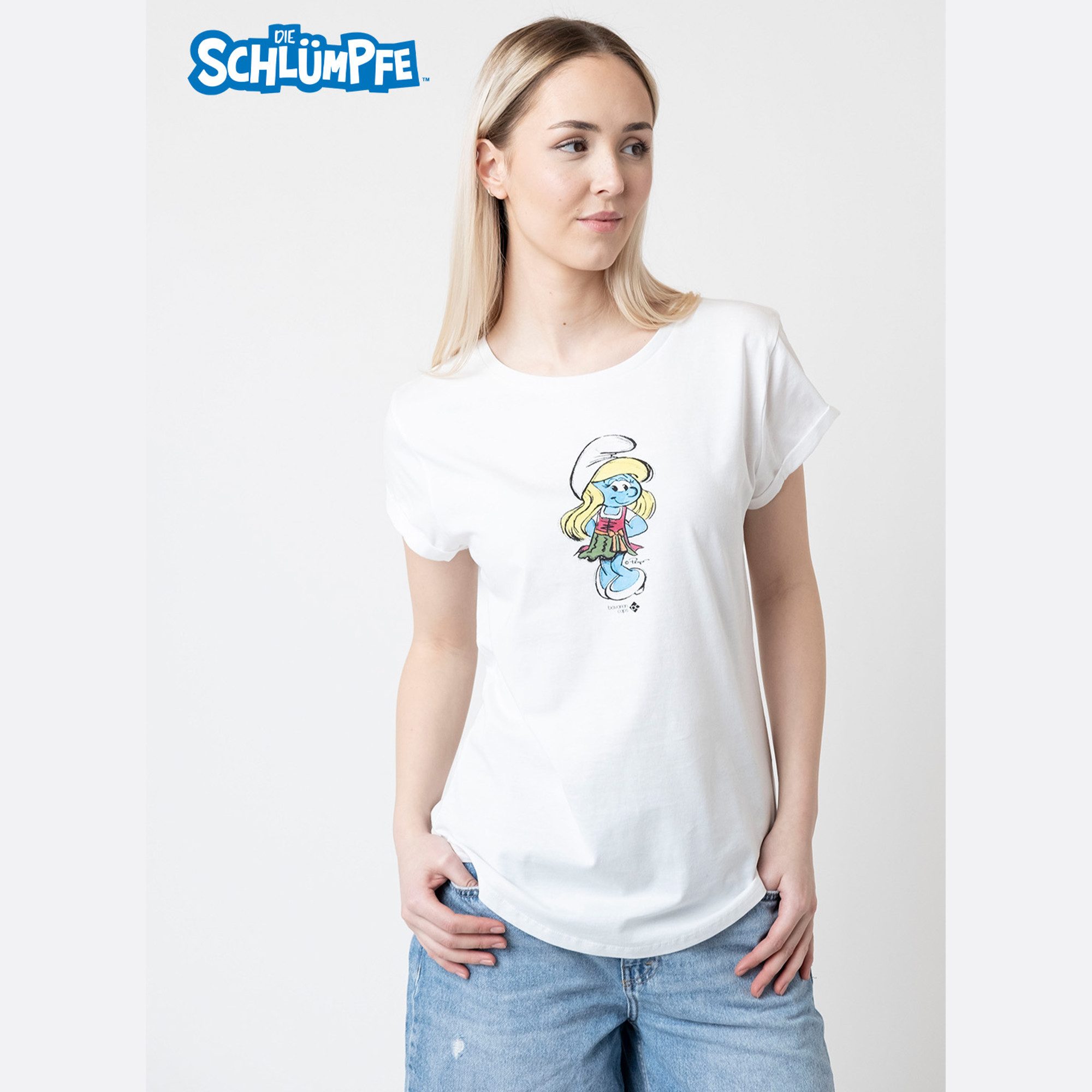 Bavarian Caps T-Shirt Bavarian Caps Damen T-Shirt Schlumpfine (T-Shirt)