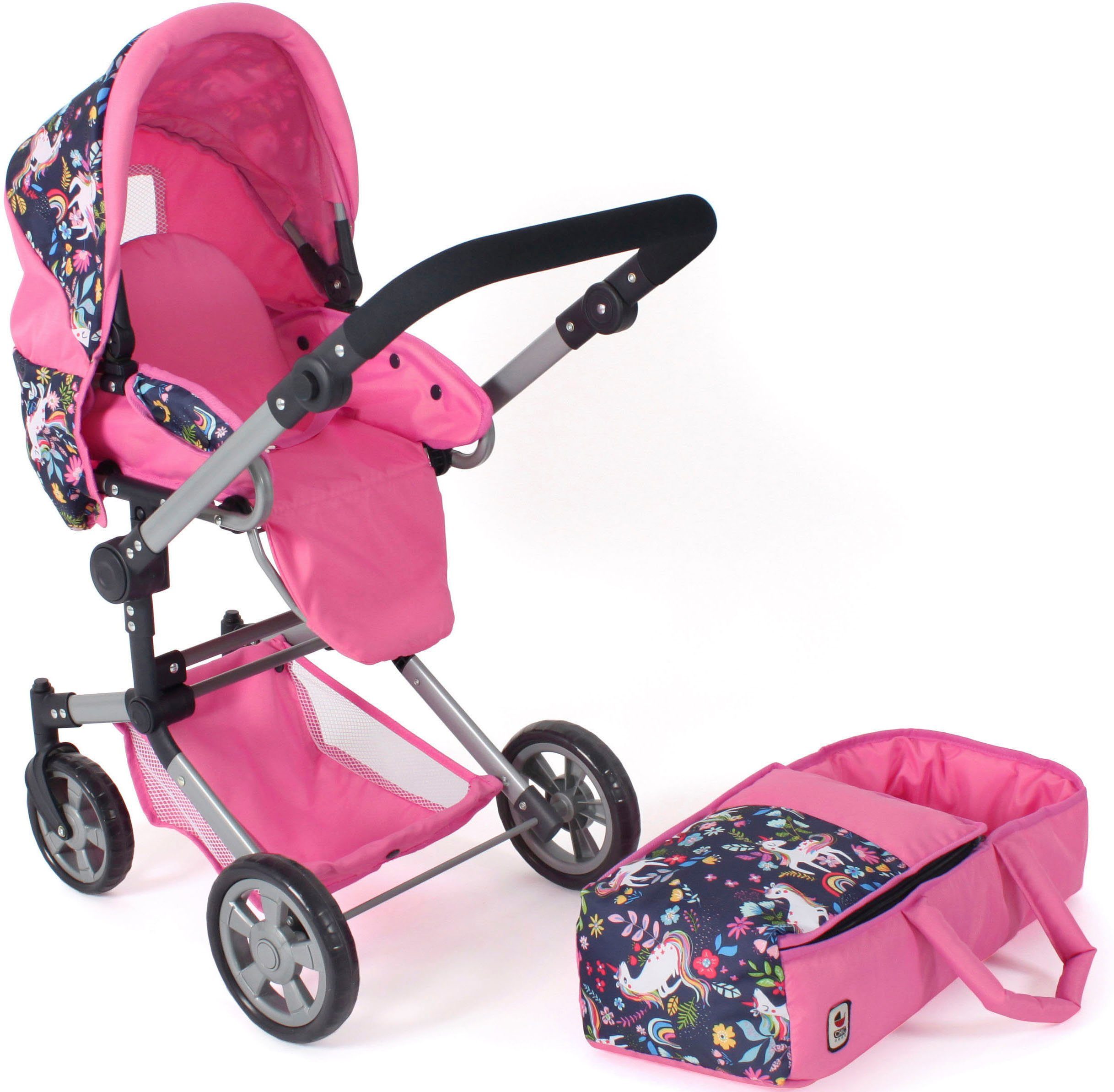 CHIC2000 Kombi-Puppenwagen Jara, Einhorn, zusammenklappbar günstig online kaufen