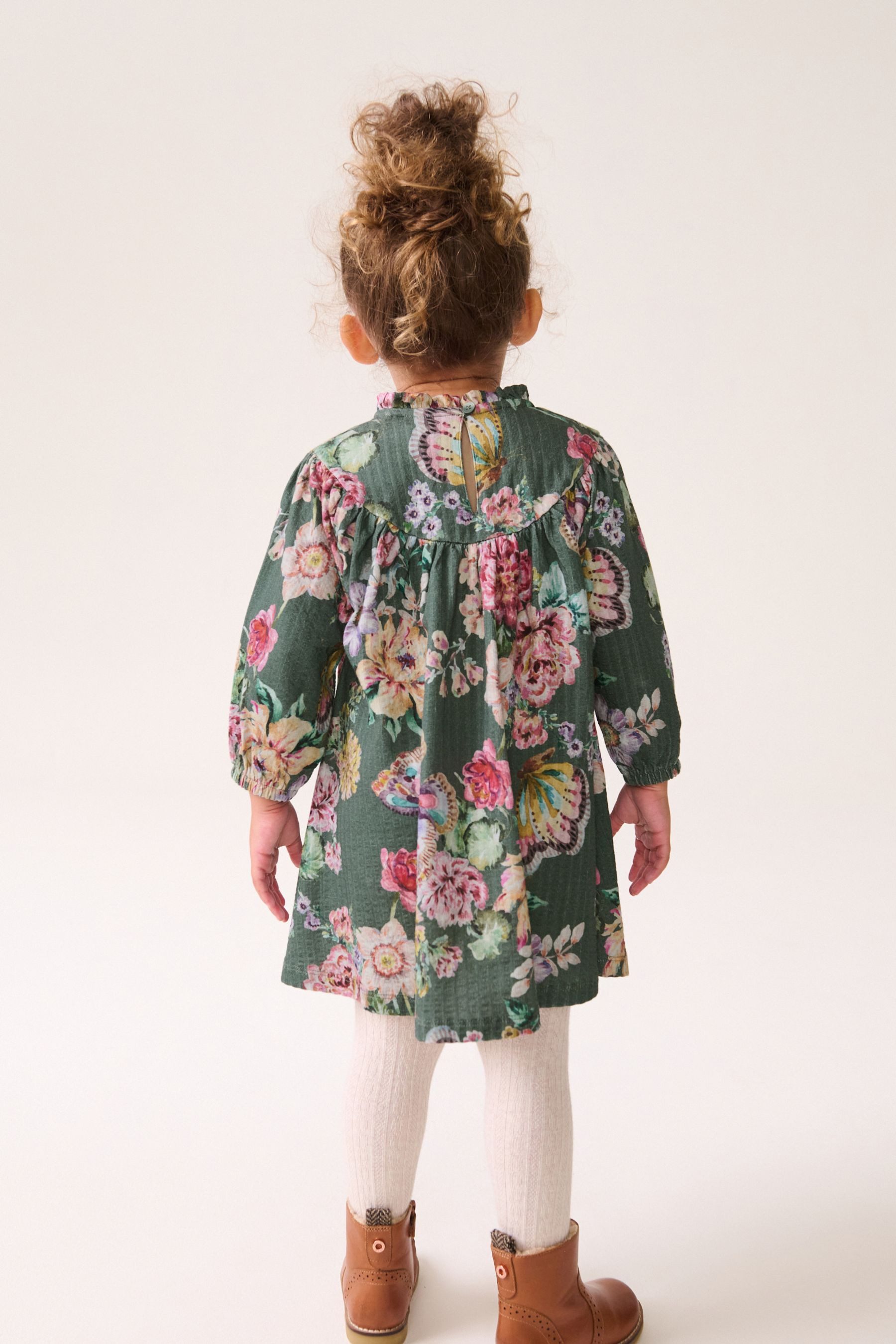 Next Jerseykleid Langarmkleid mit Kragen (1-tlg)