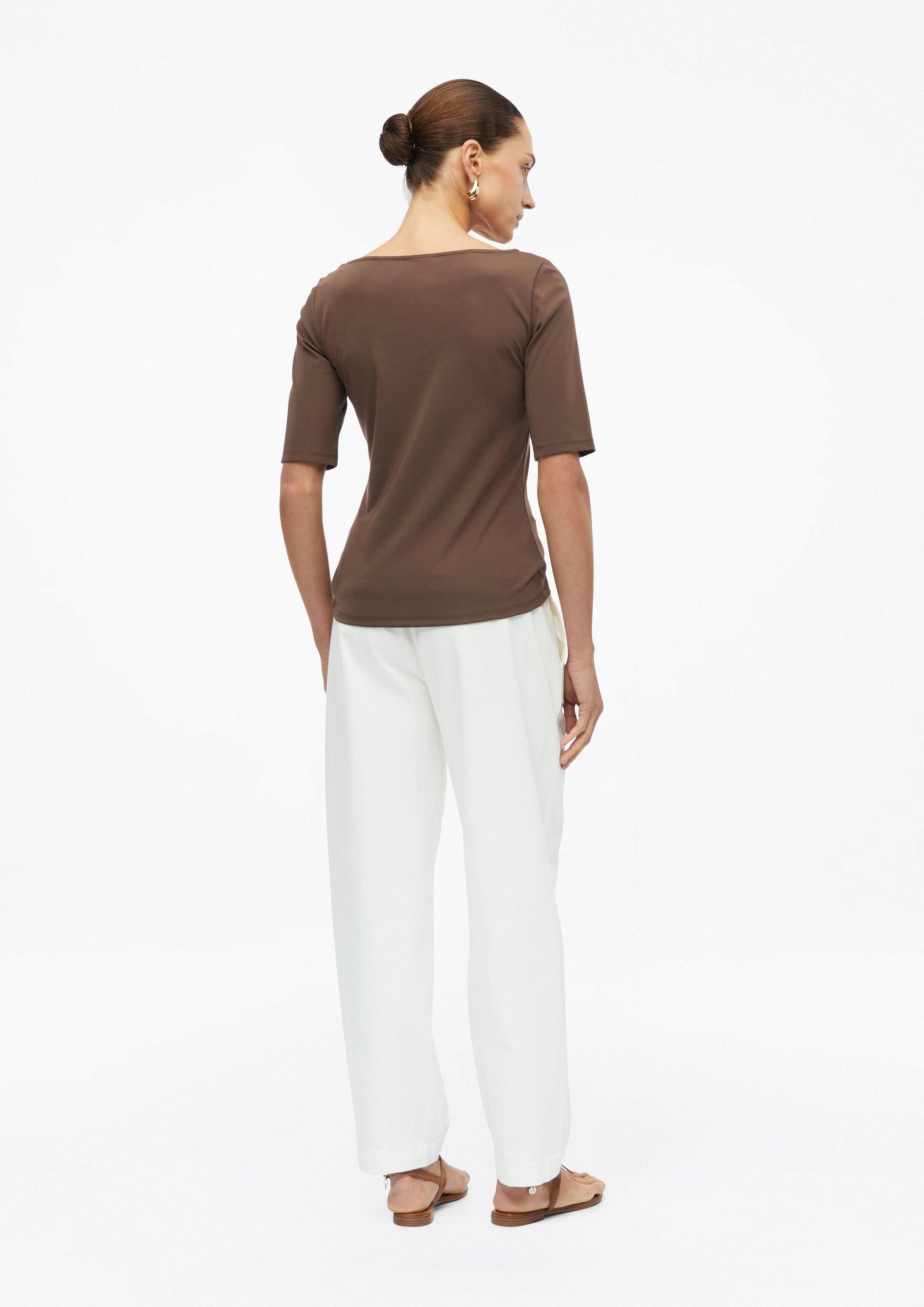 s.Oliver Kurzarmshirt T-Shirt Jersey-T-Shirt im Slim Fit mit Cut-out
