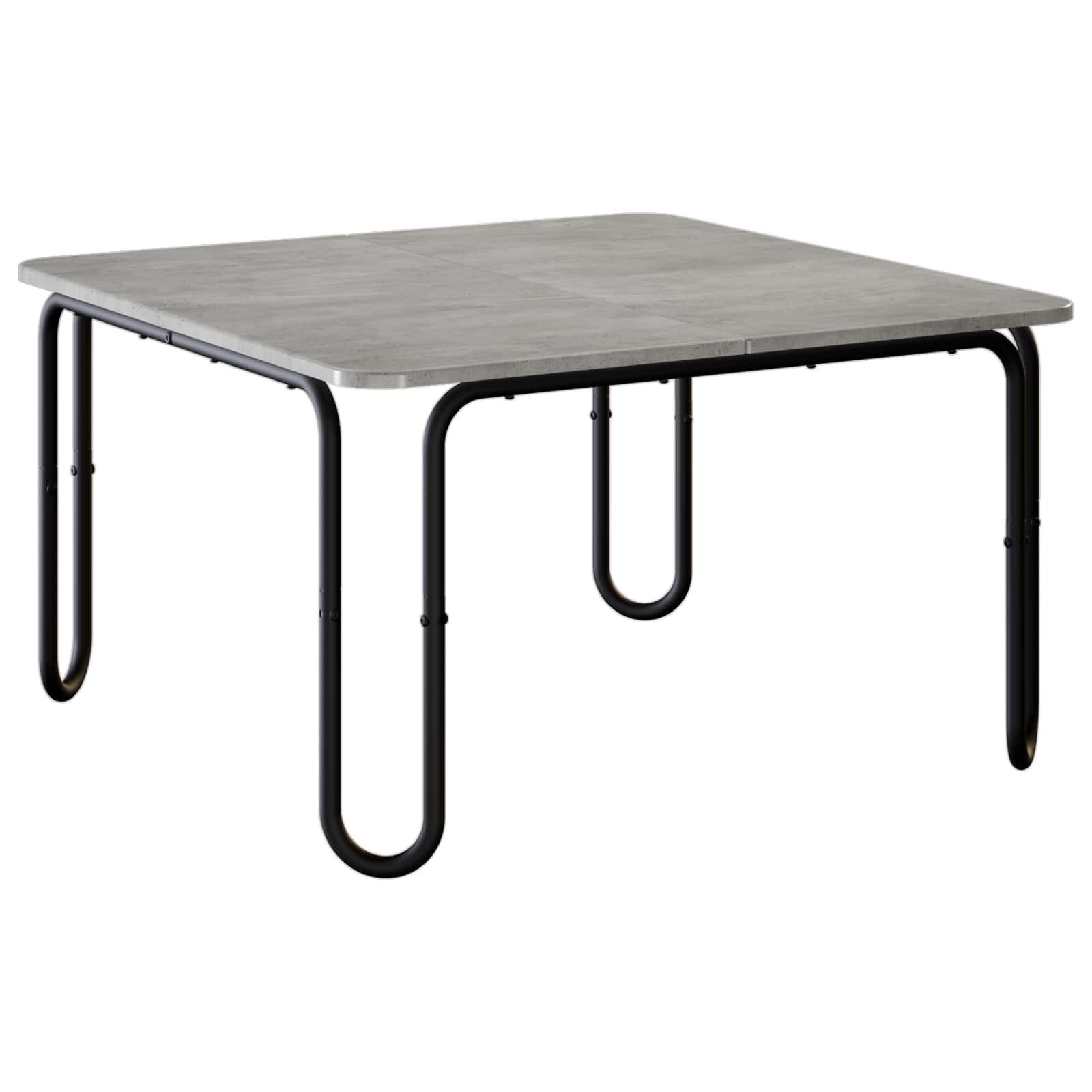 vidaXL Couchtisch Couchtisch Betongrau 79,5 x 79,5 x 45 cm Holzwerkstoff (1-St)