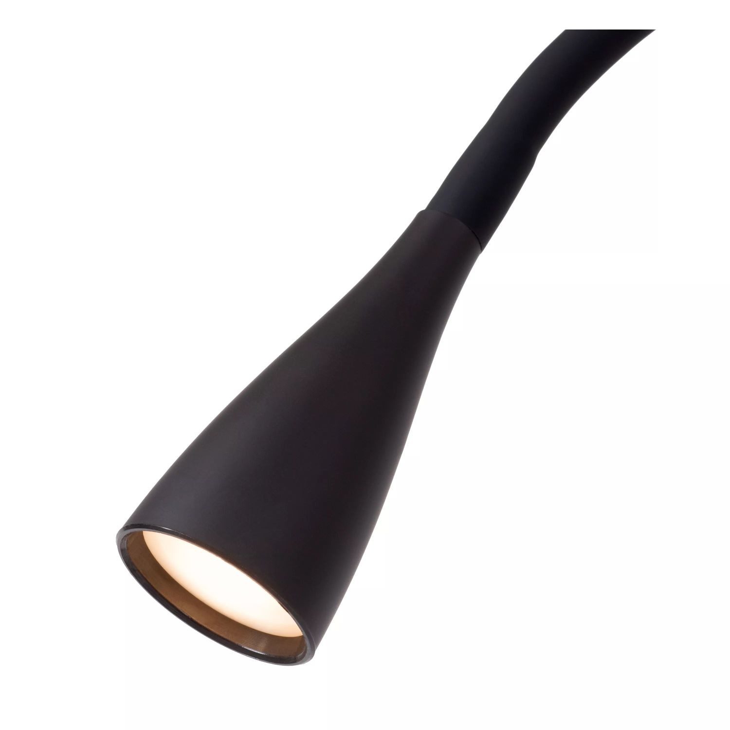 Licht-Erlebnisse Stehlampe ZOLAR, LED fest integriert, Warmweiß, LED dimmbar Flexarm 145 cm Schwarz warmweiß 3000 K 50-250 lm