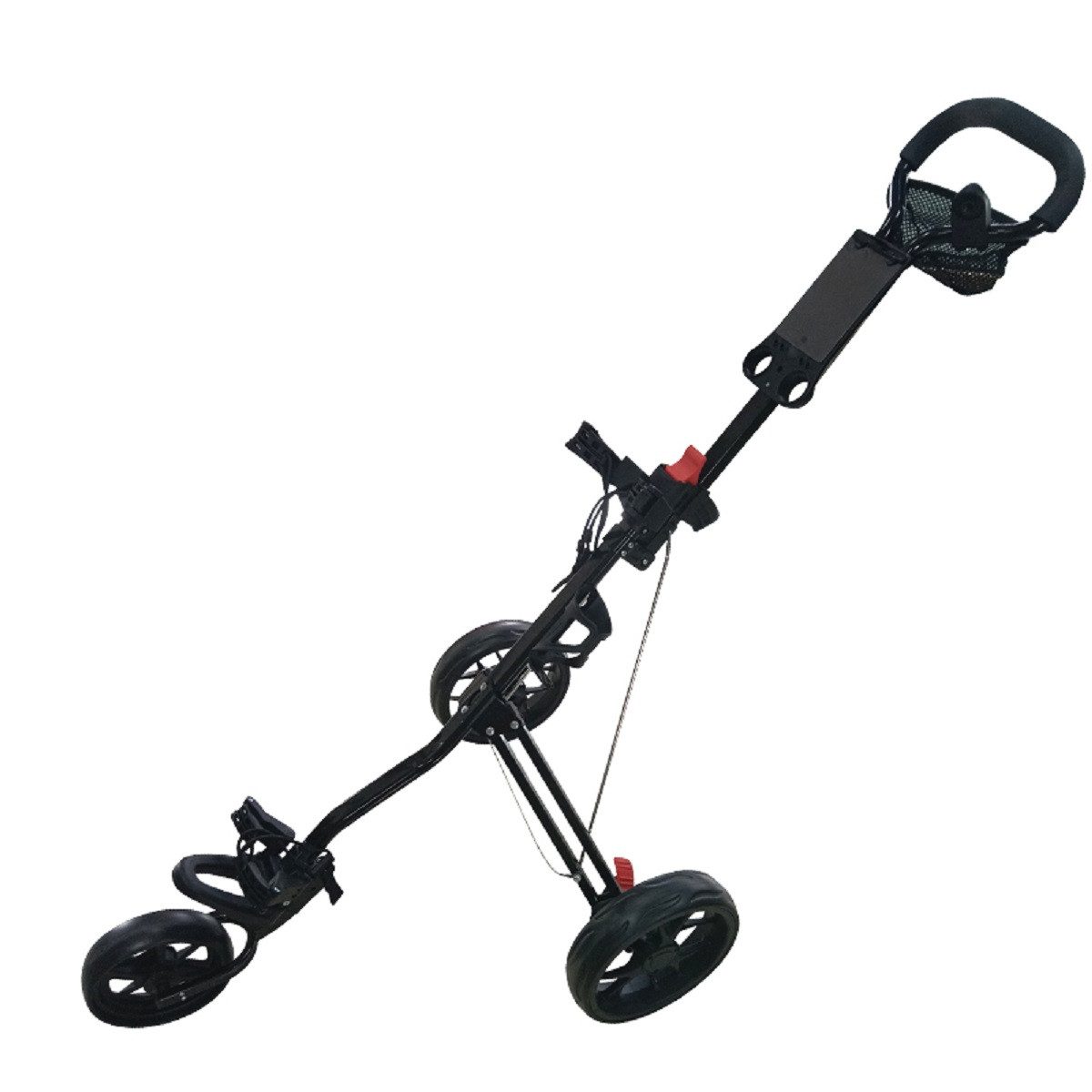 Golftrolley GolfRolfe Golf Trolley Basic in schwarz mit schwarzen Reifen
