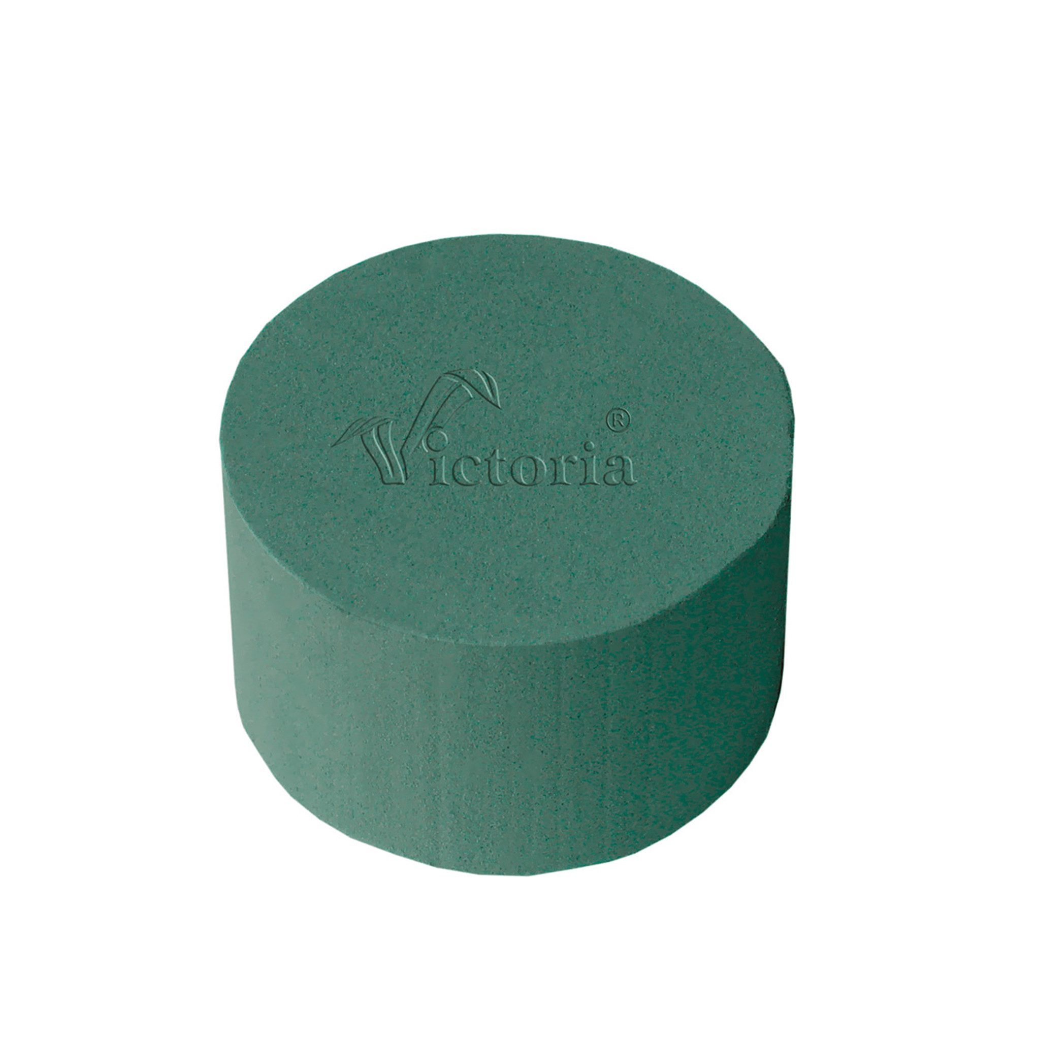 Creativery Bastelmoos, Nass Steckschaum Rund 8x5cm für Frischblumen 1 Stück