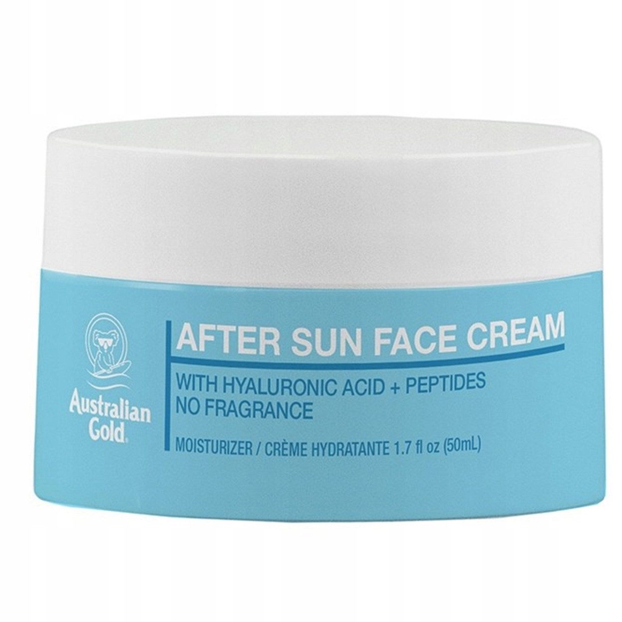 Australian Gold After Sun-Lotion Australian Gold After Sun Gesichtscreme 50 ml, 1-tlg., Parfümfrei mit Niacinamid und Hyaluronsäure
