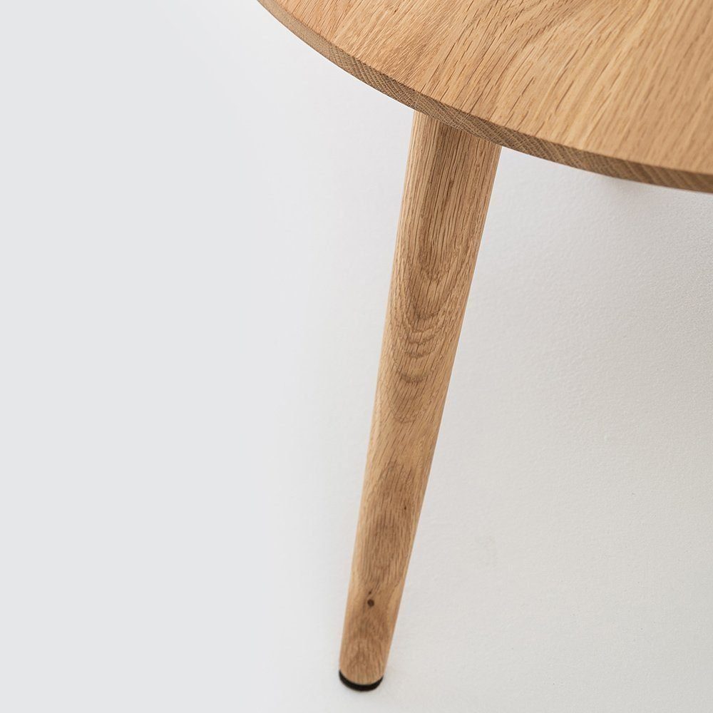 Mobello Couchtisch Moderner Massivholz Beistelltisch, Eleganter Kaffeetisch & Holztisch, 43x43x38 cm