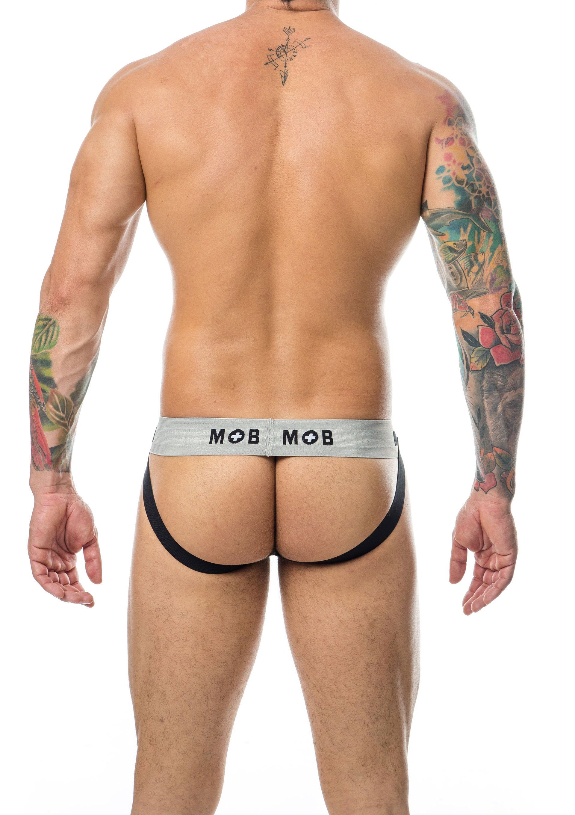 Slip-Ouvert MOB Stripe Classic Jock White S - XXL