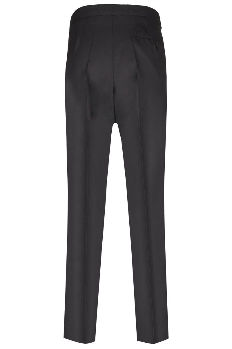 Wilvorst Anzughose Wilvorst CLASSICs Herren Smokinghose Modern-Fit Schwarz