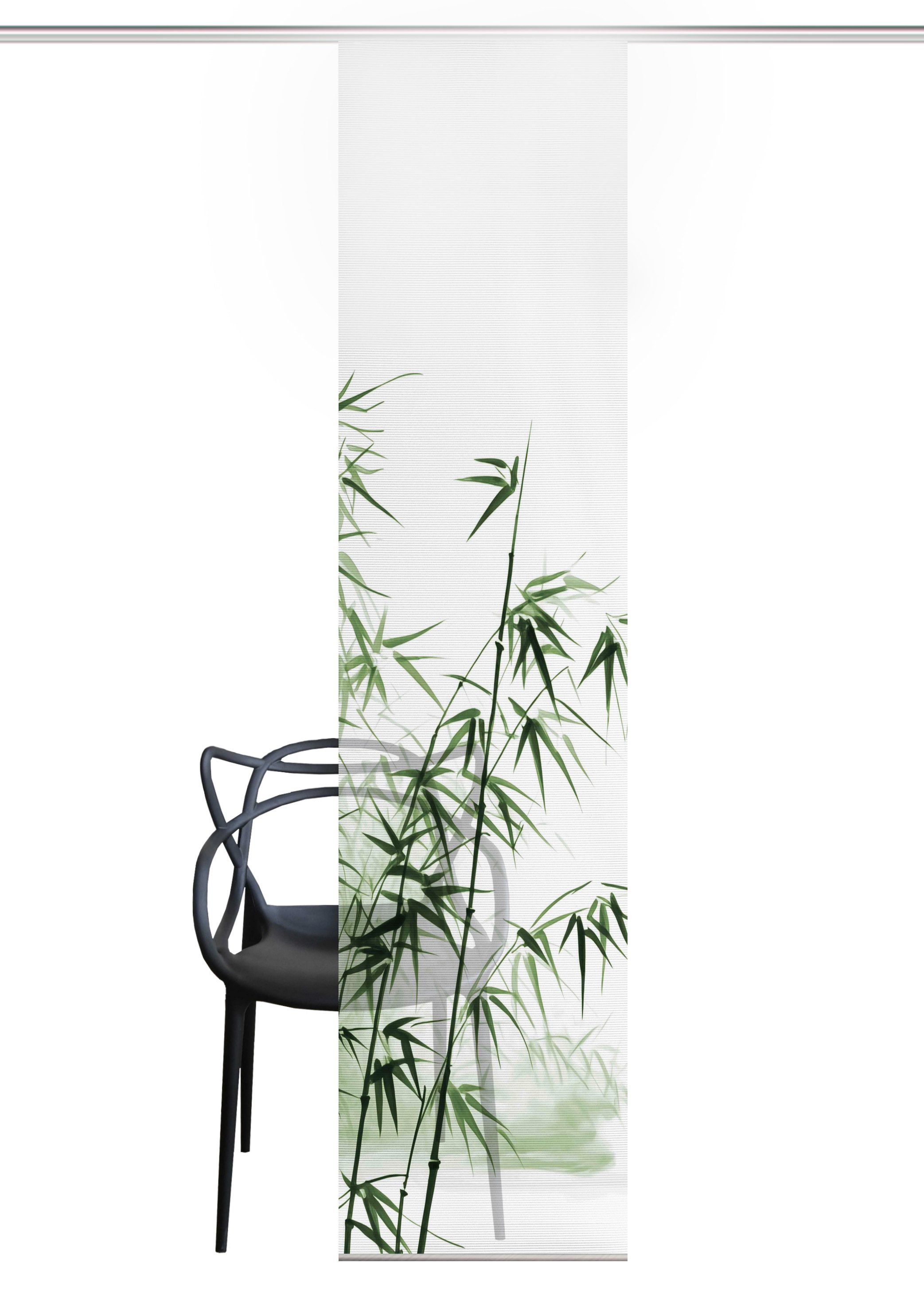 HOME in green Schiebegardine HIG 800270, RUFUS 245x60 cm, Blumendruck, rec. günstig online kaufen