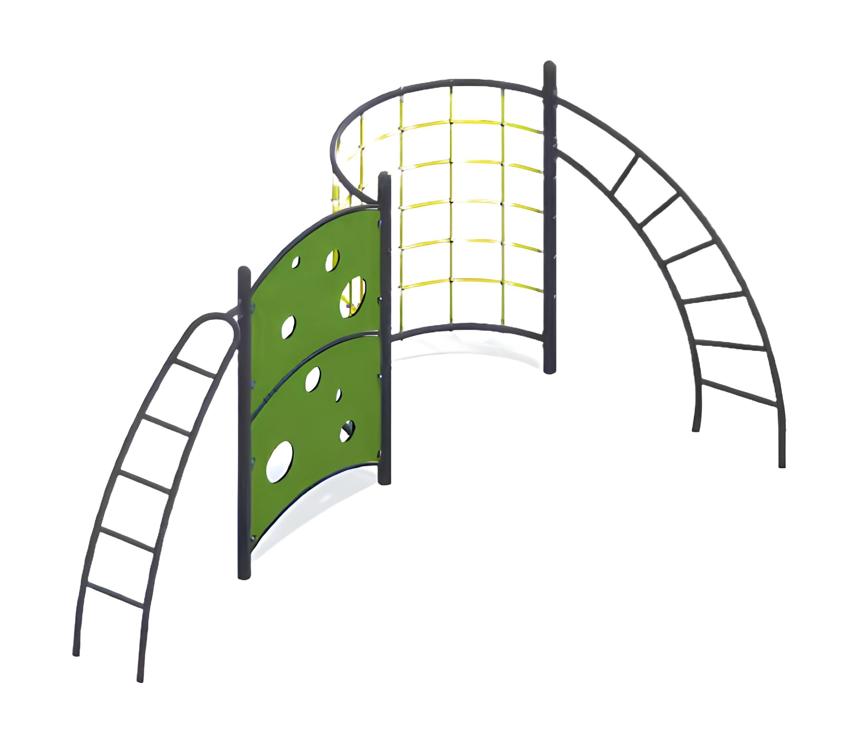 Xlmoebel Klettergerüst Aktivplatz Spielplatz mit Seil- und Kletterelementen für Kinder, (Spielplatz, Spielplatz), Hergestellt in Europa