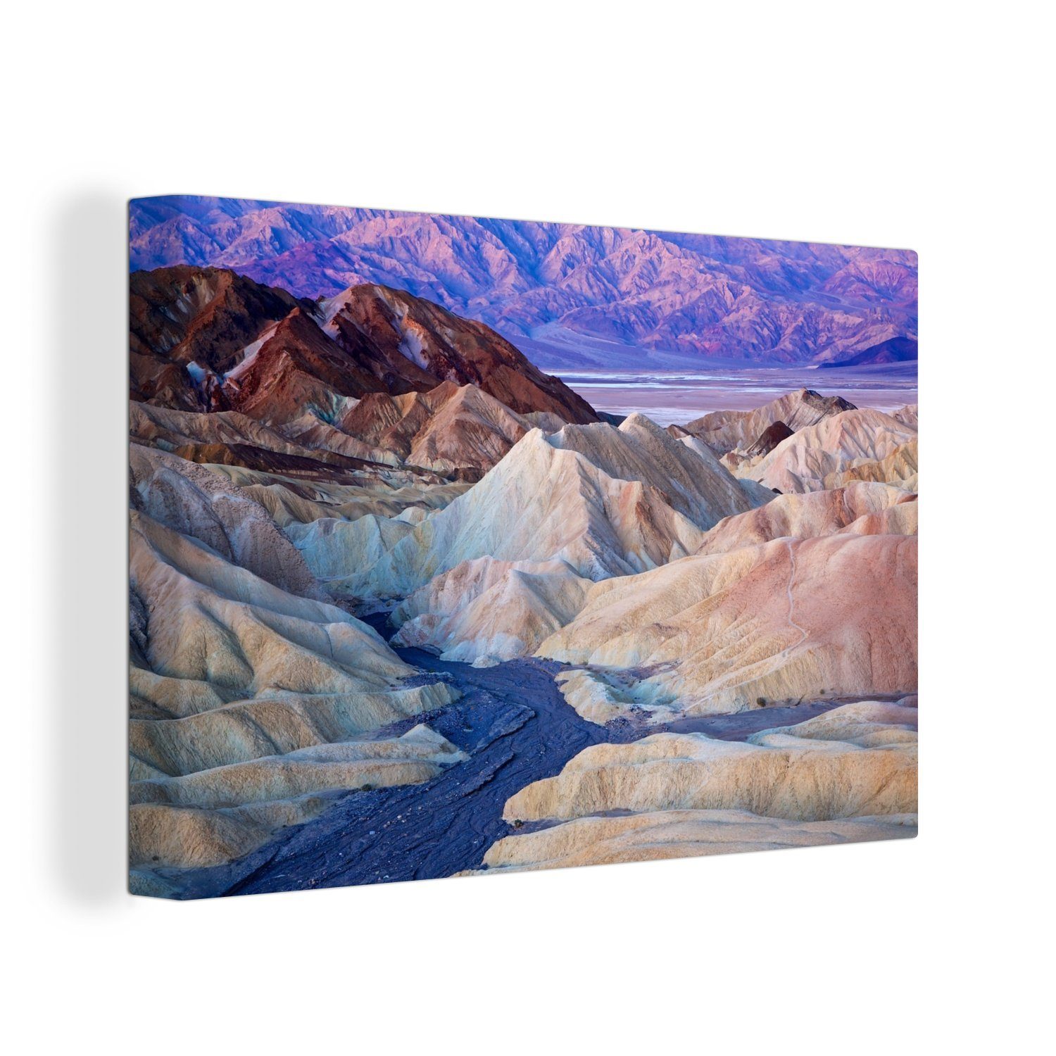 OneMillionCanvasses® Leinwandbild Zabriskie Point im Death Valley National Park, (1 St), Wandbild Leinwandbilder, Aufhängefertig, Wanddeko, 30x20 cm