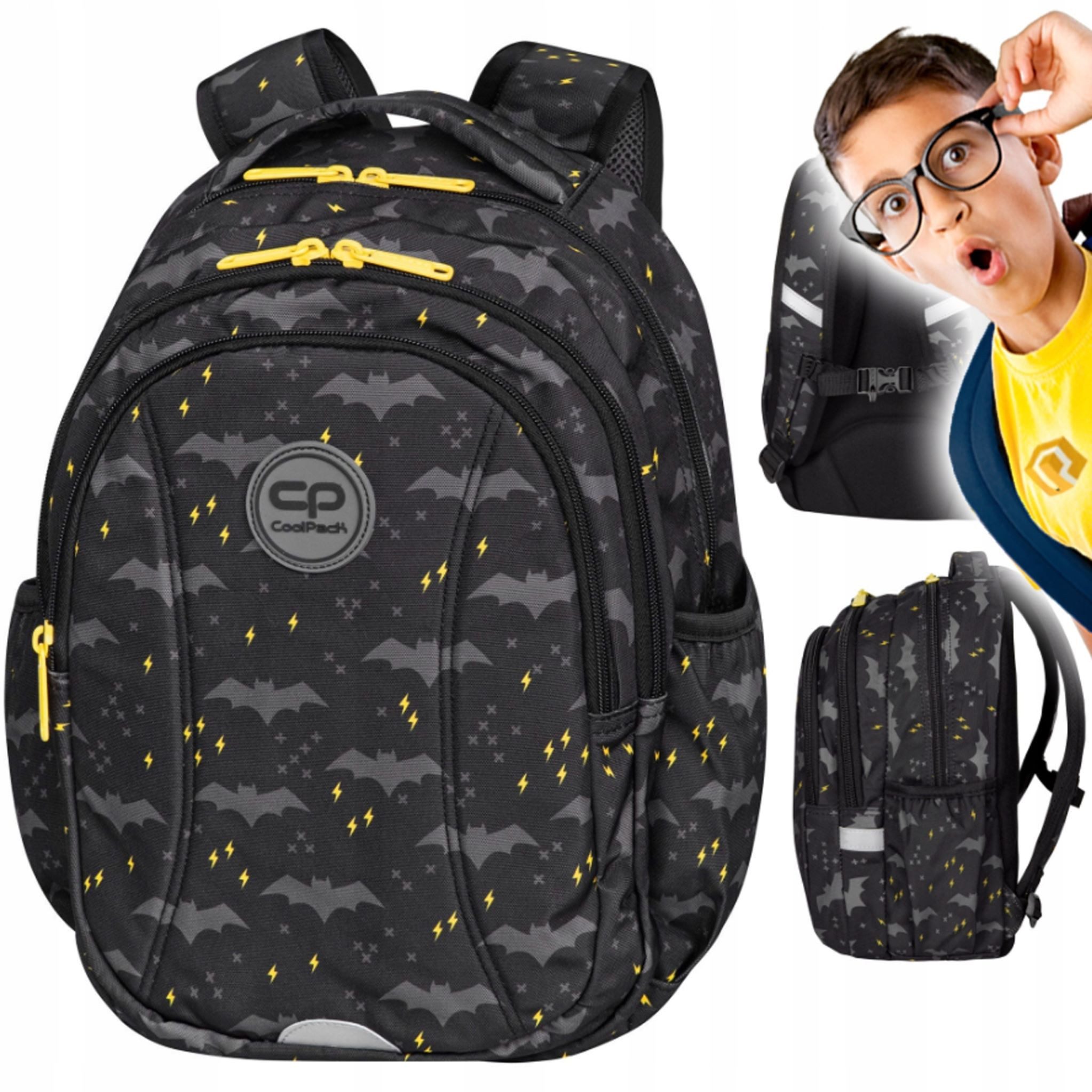 Festivalartikel Schulranzen CoolPack Dark Night Schulranzen für Jungen 1.-4. Klasse