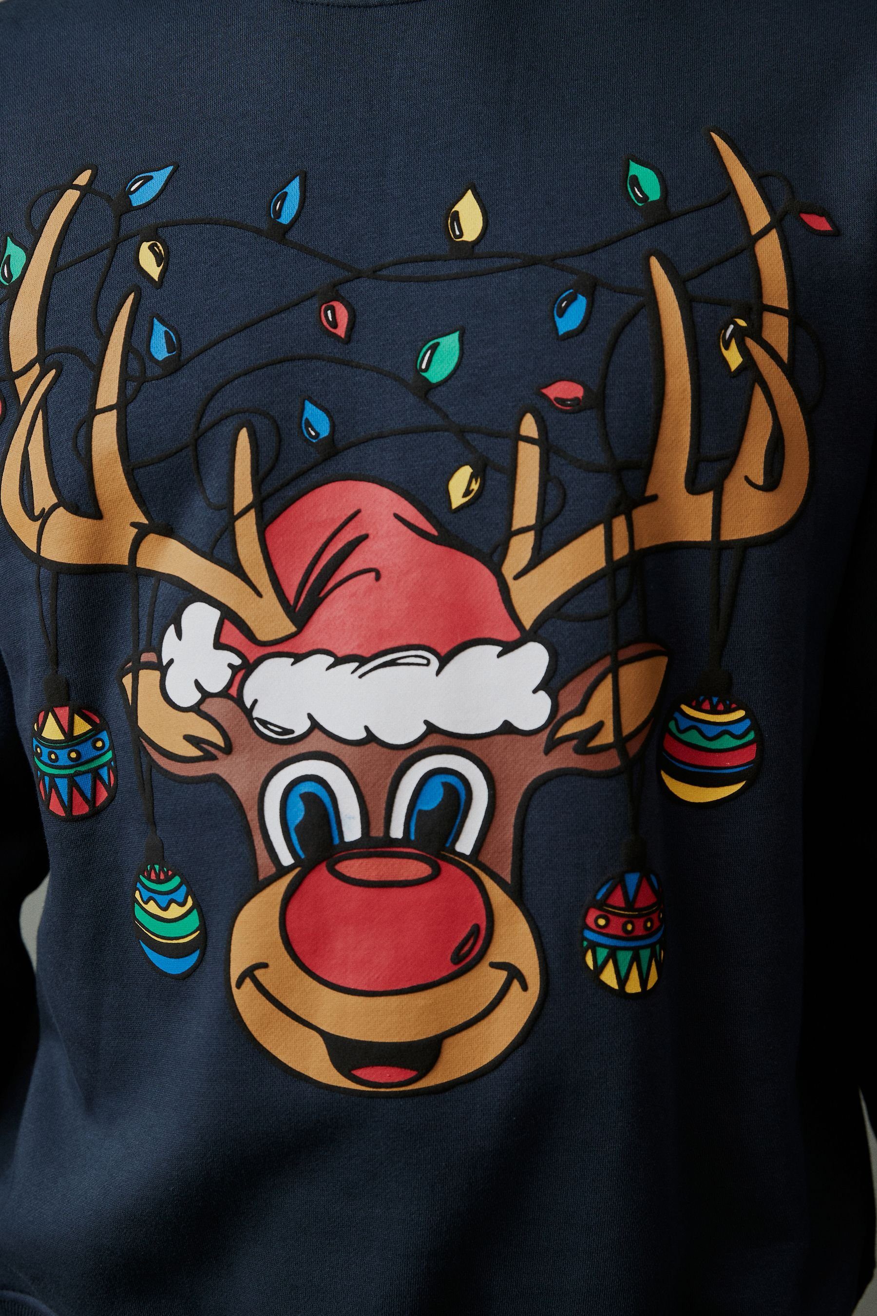 Next Sweatshirt Pullover mit Weihnachtsmotiv (1-tlg)