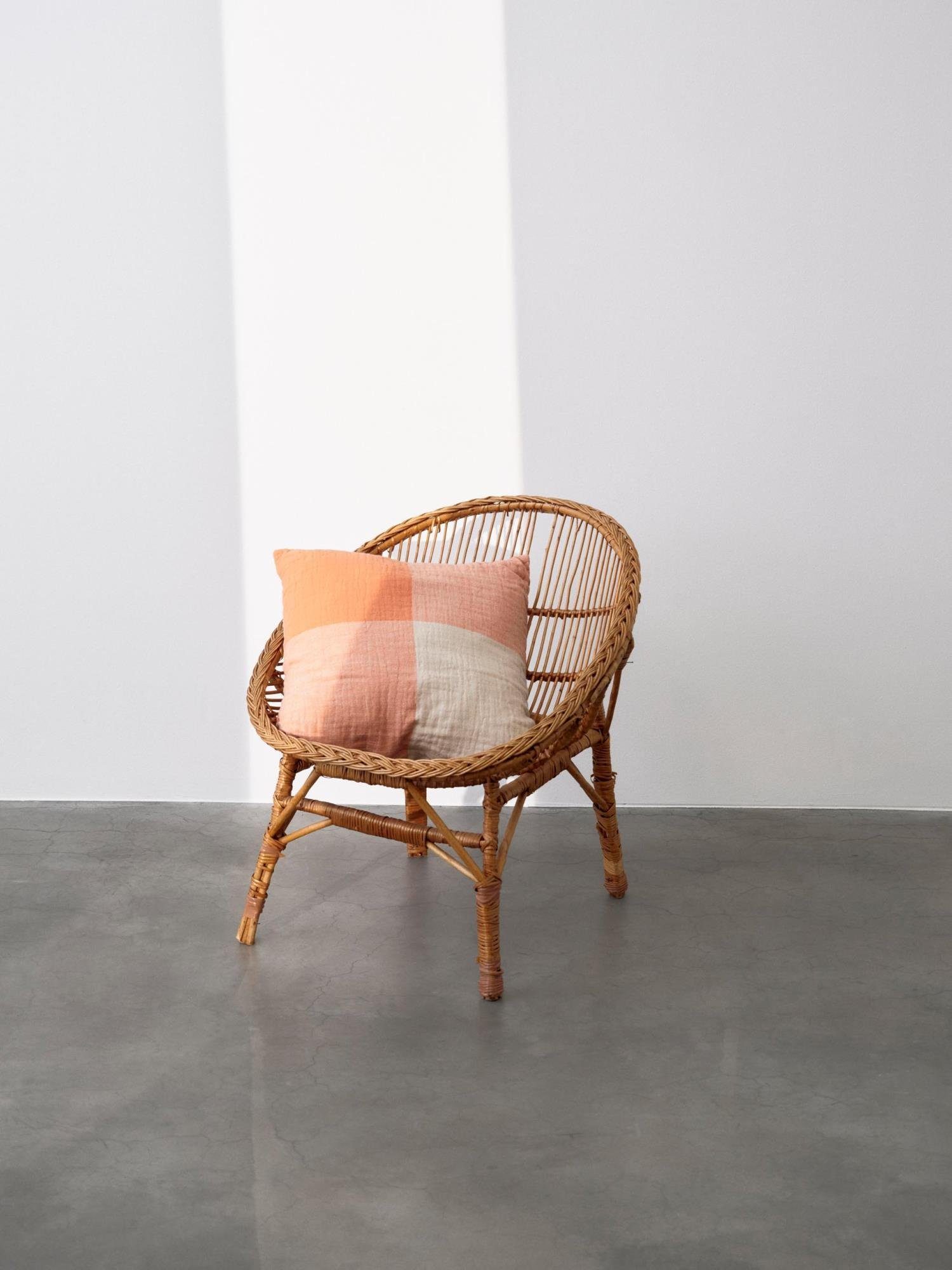 Marc O'Polo Home Dekokissen Erlend, aus Baumwoll-Leinen-Mix mit Karomuster