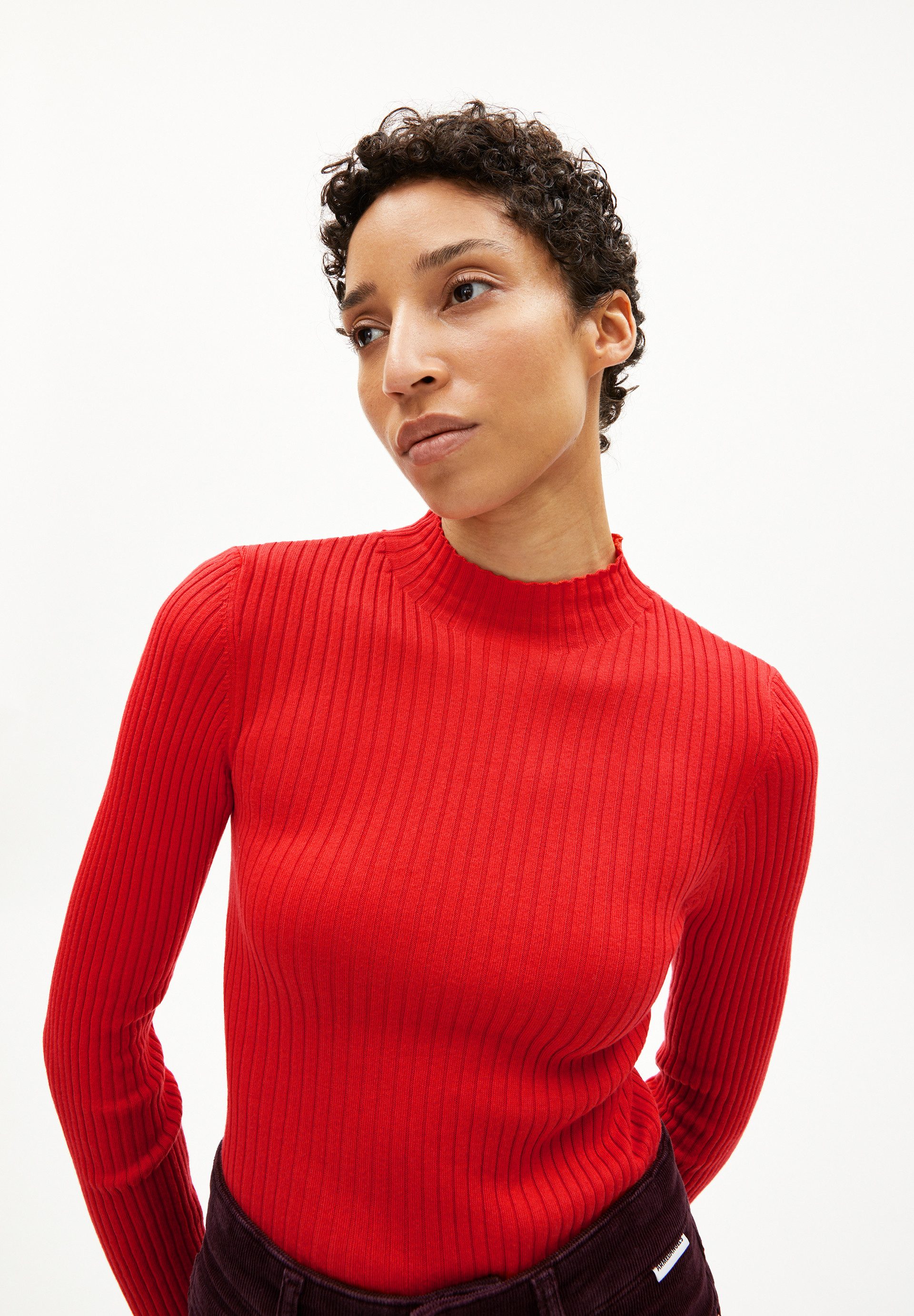 Armedangels Strickpullover ALAANIA Pullover Slim Fit aus Bio-Baumwolle Fitted