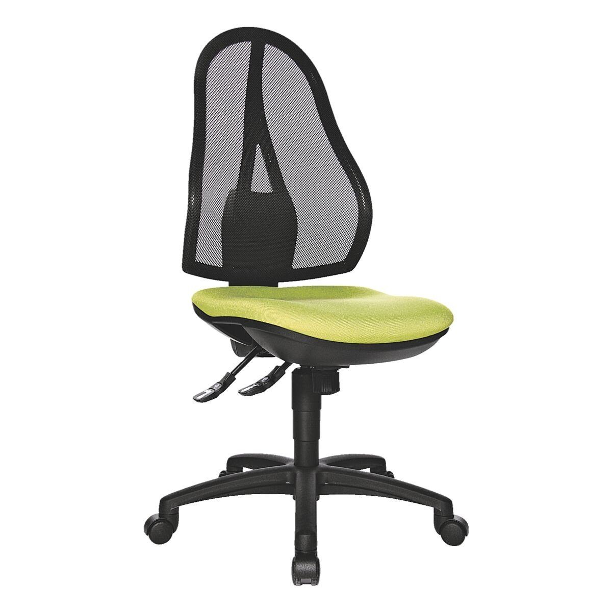 TOPSTAR Schreibtischstuhl Open Point SY, mit Bandscheibensitz /ergonomische Netzrückenlehne, (ohne Armlehnen) apfelgrün