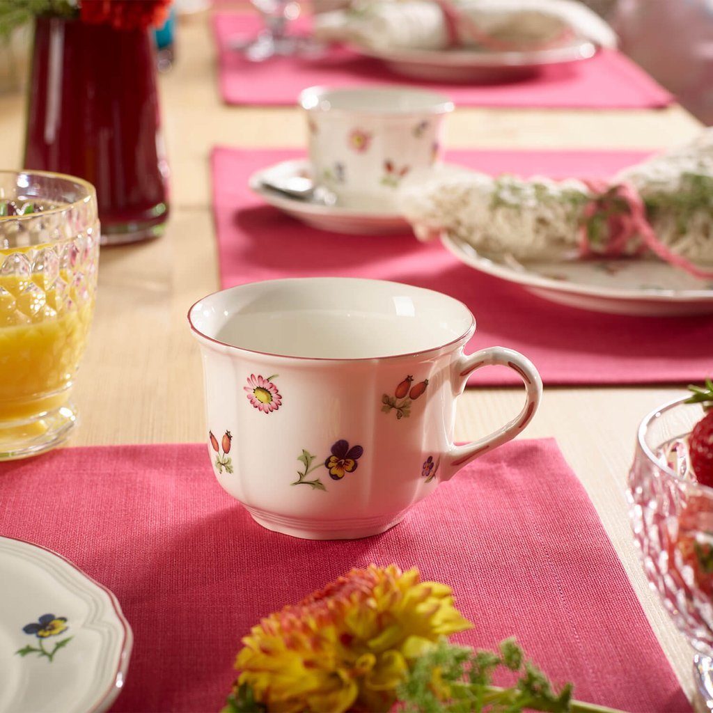 Villeroy & Boch Tasse Petite Fleur Cappuccino-Tasse, 1-tlg., Porzellan, Premium Porcelain, mikrow.- & spülm.sicher, Made in Germany