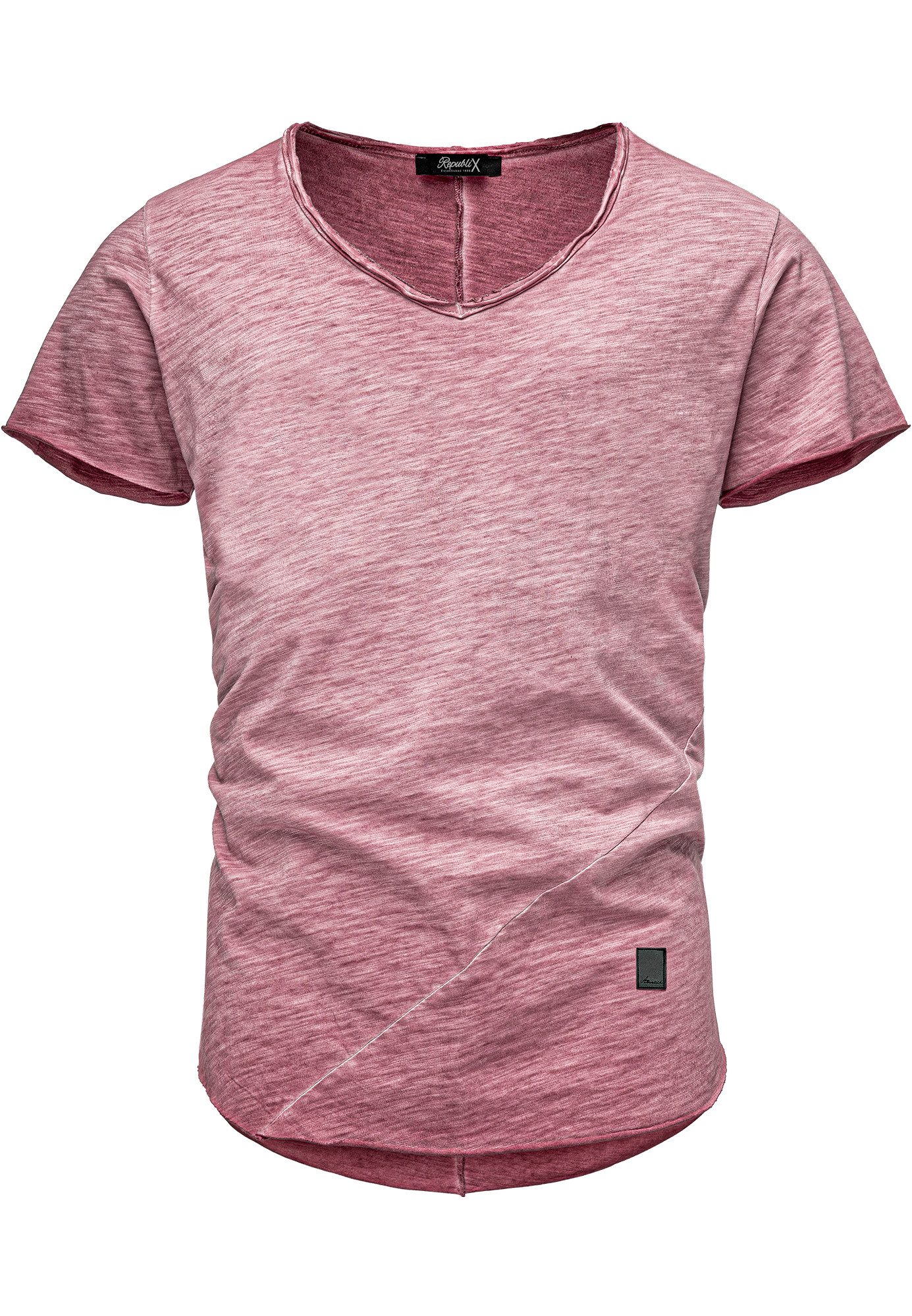 REPUBLIX T-Shirt AVA Herren Vintage Oversize günstig online kaufen