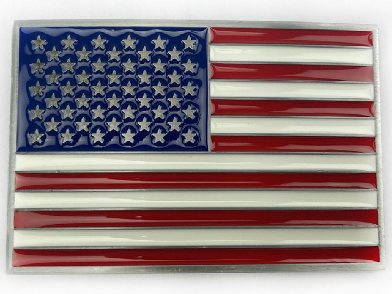Ware aus aller Welt Gürtelschnalle USA Fahne US Banner Flagge Gürtelschließe Wechselschnalle Buckle