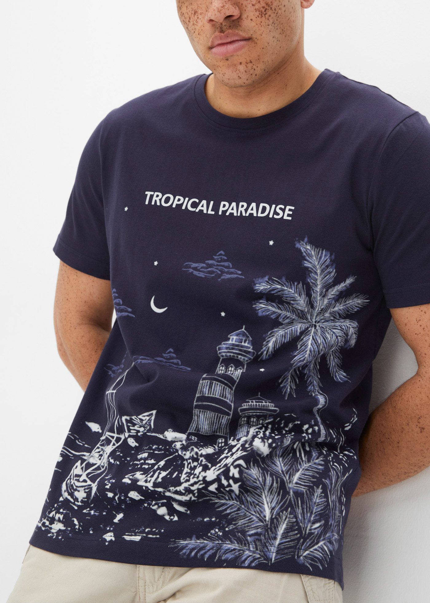 bonprix T-Shirt Regular Fit, Kurzarm, Rundhalsausschnitt, aus Baumwolle günstig online kaufen